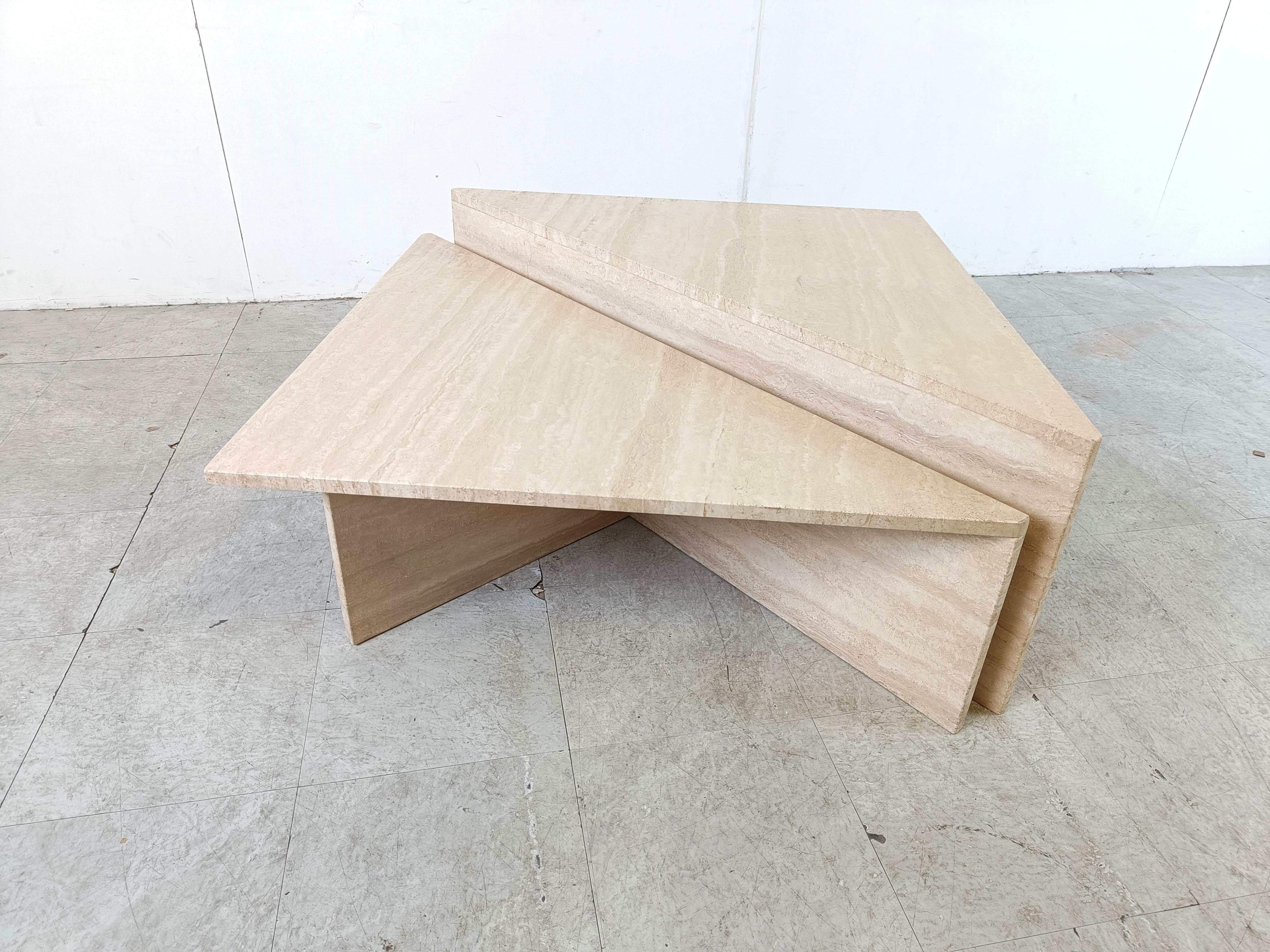vintage triangle coffee table