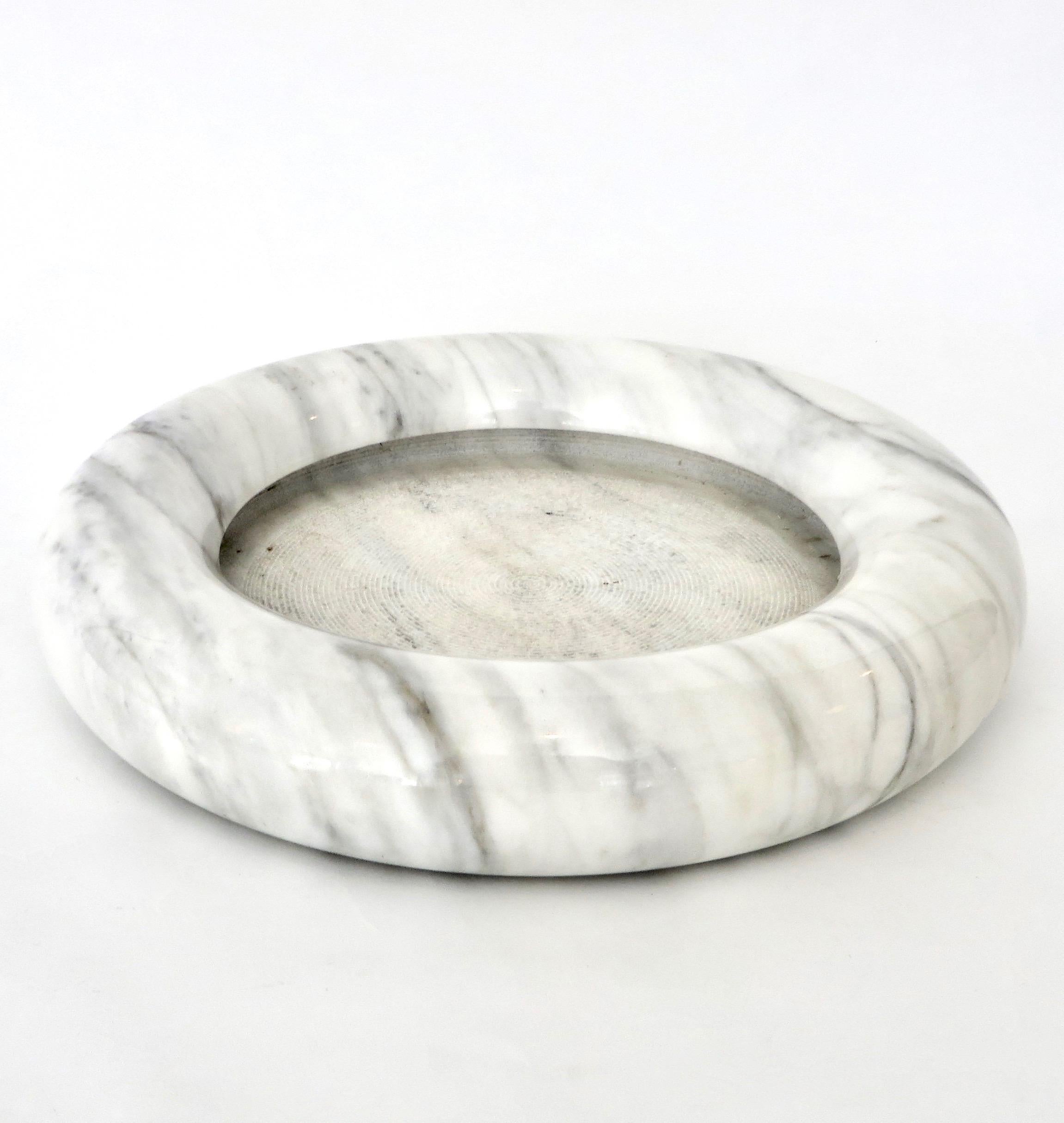 Up & Up White Marble Dish or Bowl by Egidio Di Rosa and Pier Alessandro Giusti 2