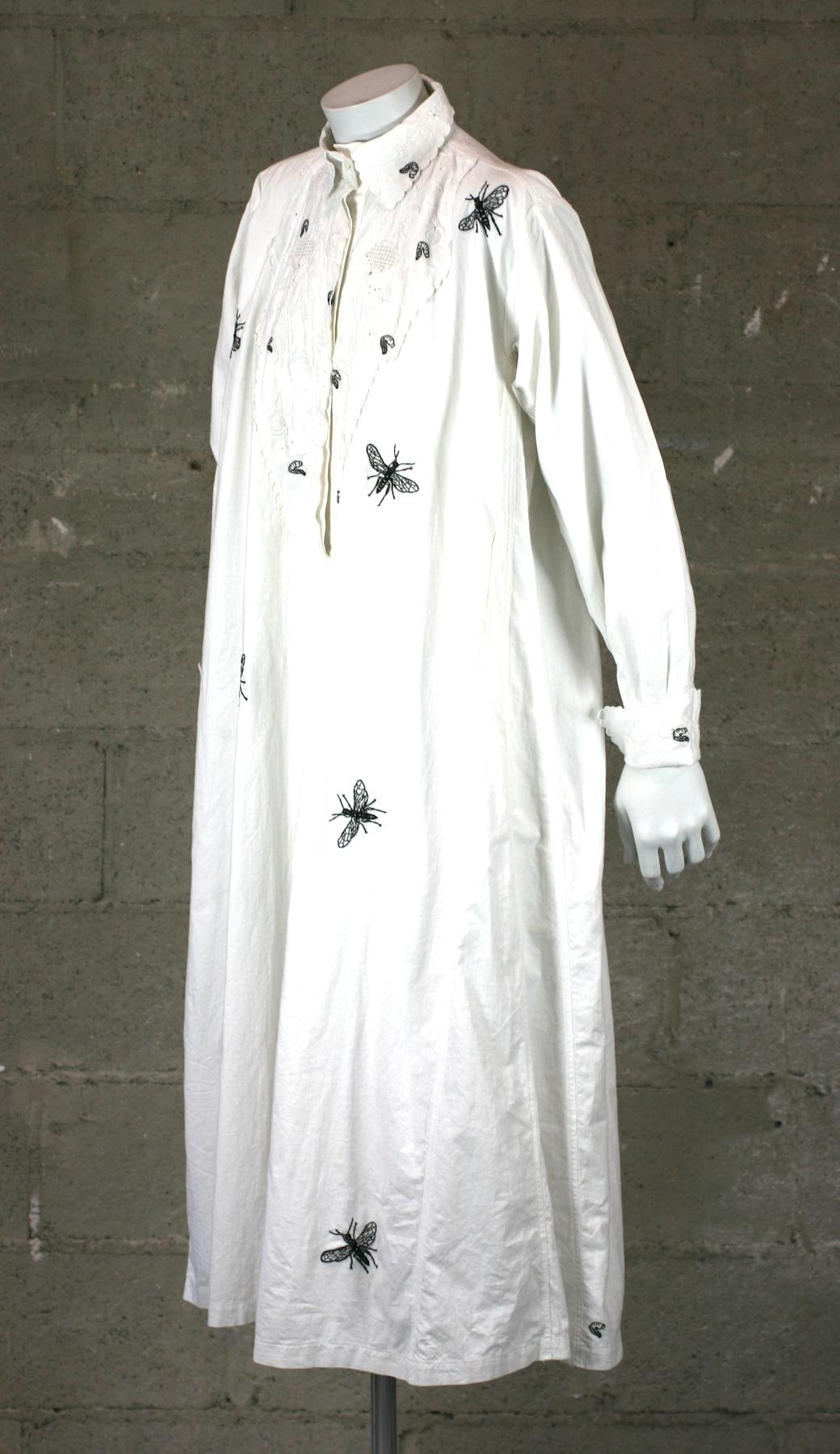 Upcyceltes Nachtkleid aus antiker Baumwolle, Studio VL im Zustand „Gut“ im Angebot in New York, NY