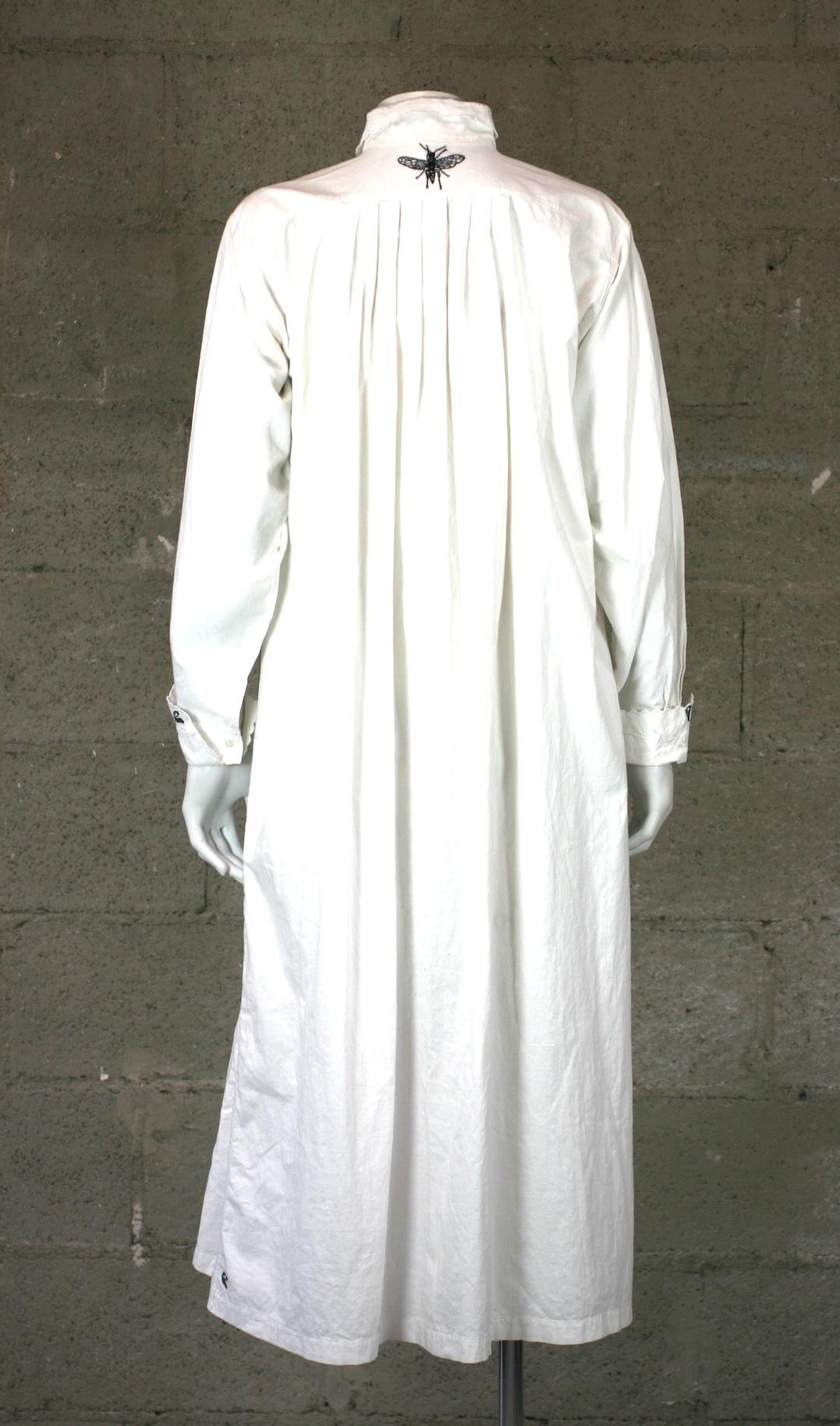 Upcyceltes Nachtkleid aus antiker Baumwolle, Studio VL im Angebot 2