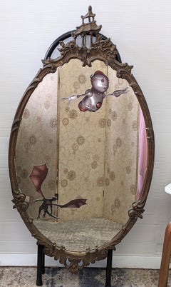 Upcycled Art Deco Chinoiserie Mirror, Studio VL