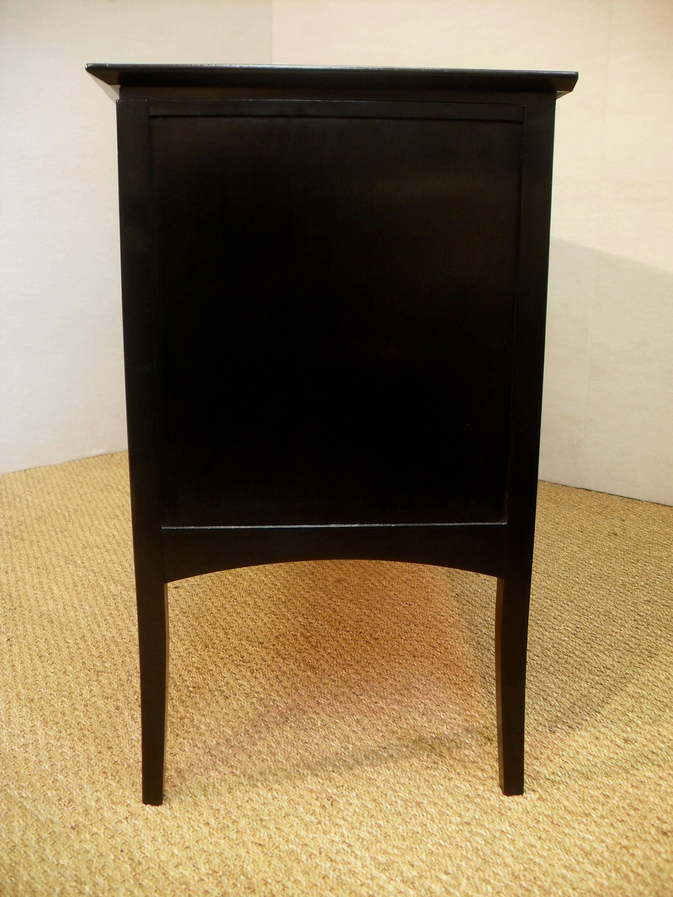 20th Century Upcycled Bespoke Black London Sideboard For Sale