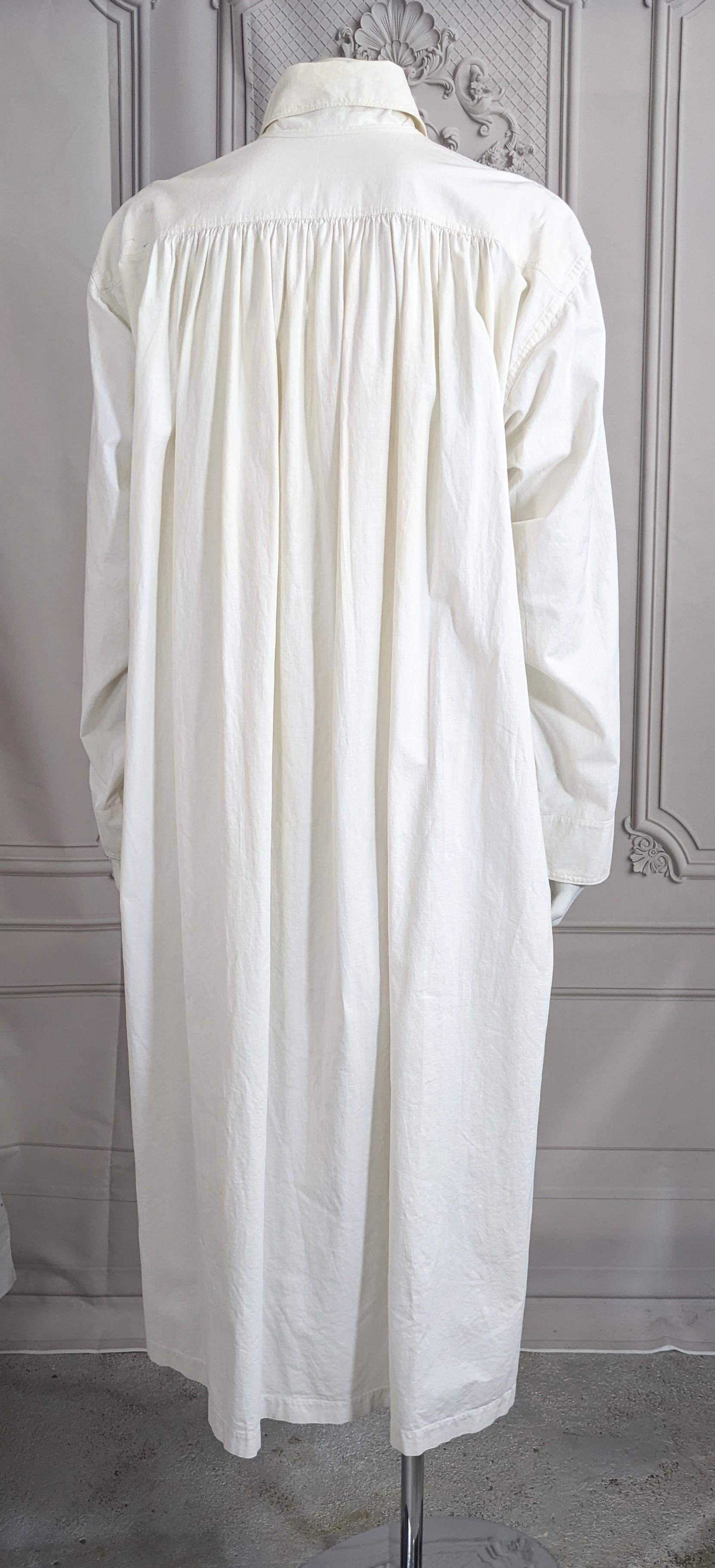 Robe en coton édouardienne brodée et recyclée, Studio VL en vente 6