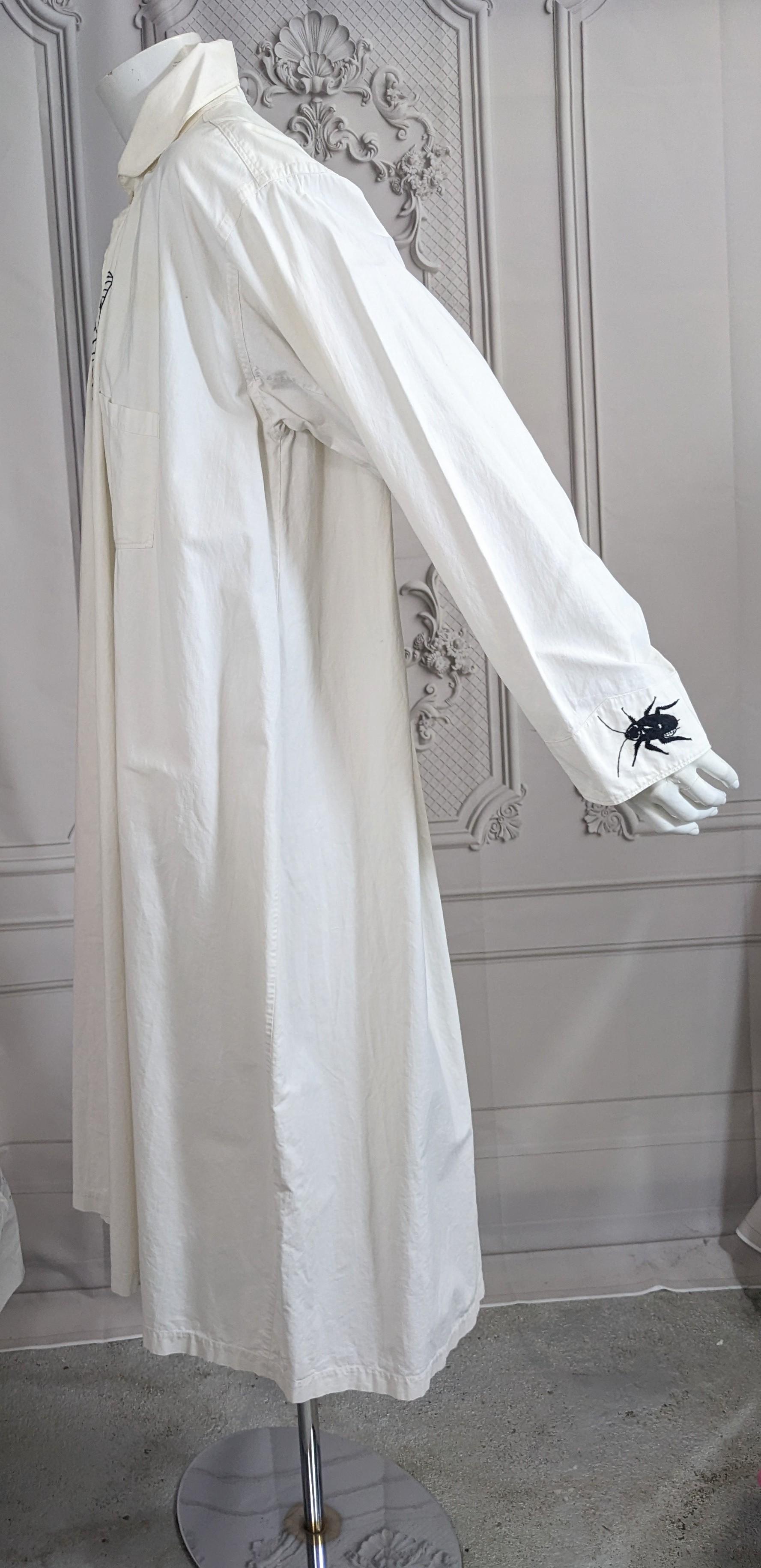 Robe en coton édouardienne brodée et recyclée, Studio VL en vente 4