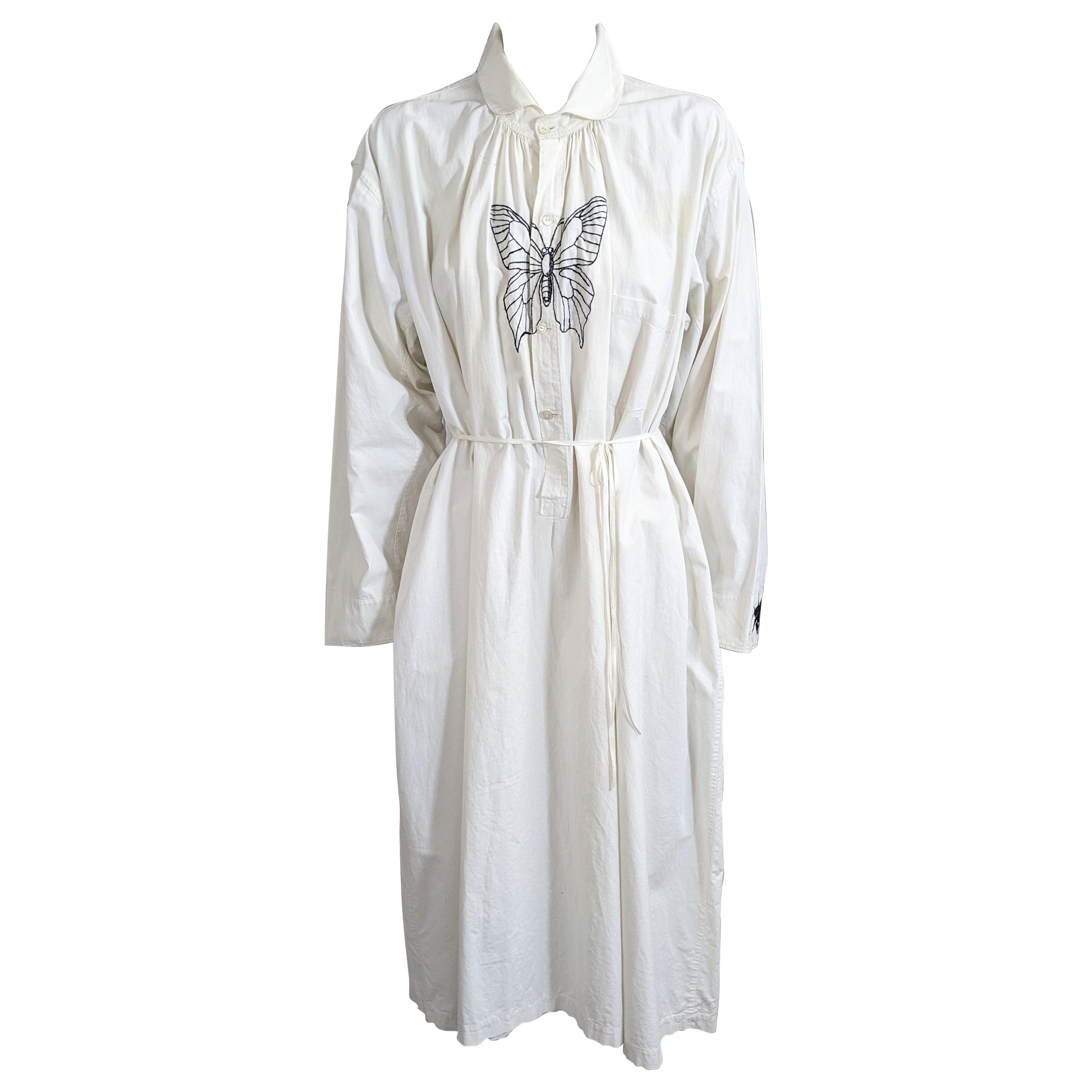 Robe en coton édouardienne brodée et recyclée, Studio VL