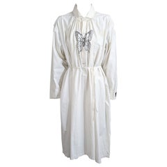 Antique Upcycled Embroidered Edwardian Cotton Dress, Studio VL
