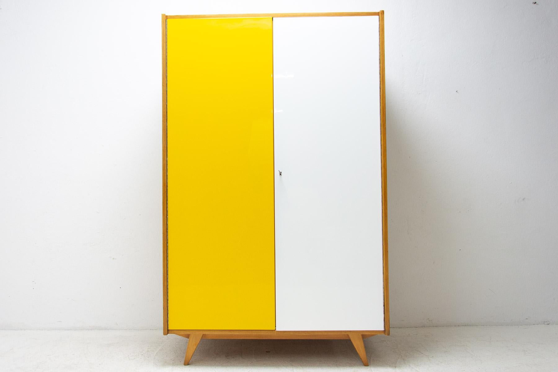 Upcycled Mid-Century Wardrobe U-450 by Jiří Jiroutek, 1960's, Czechoslovakia 7