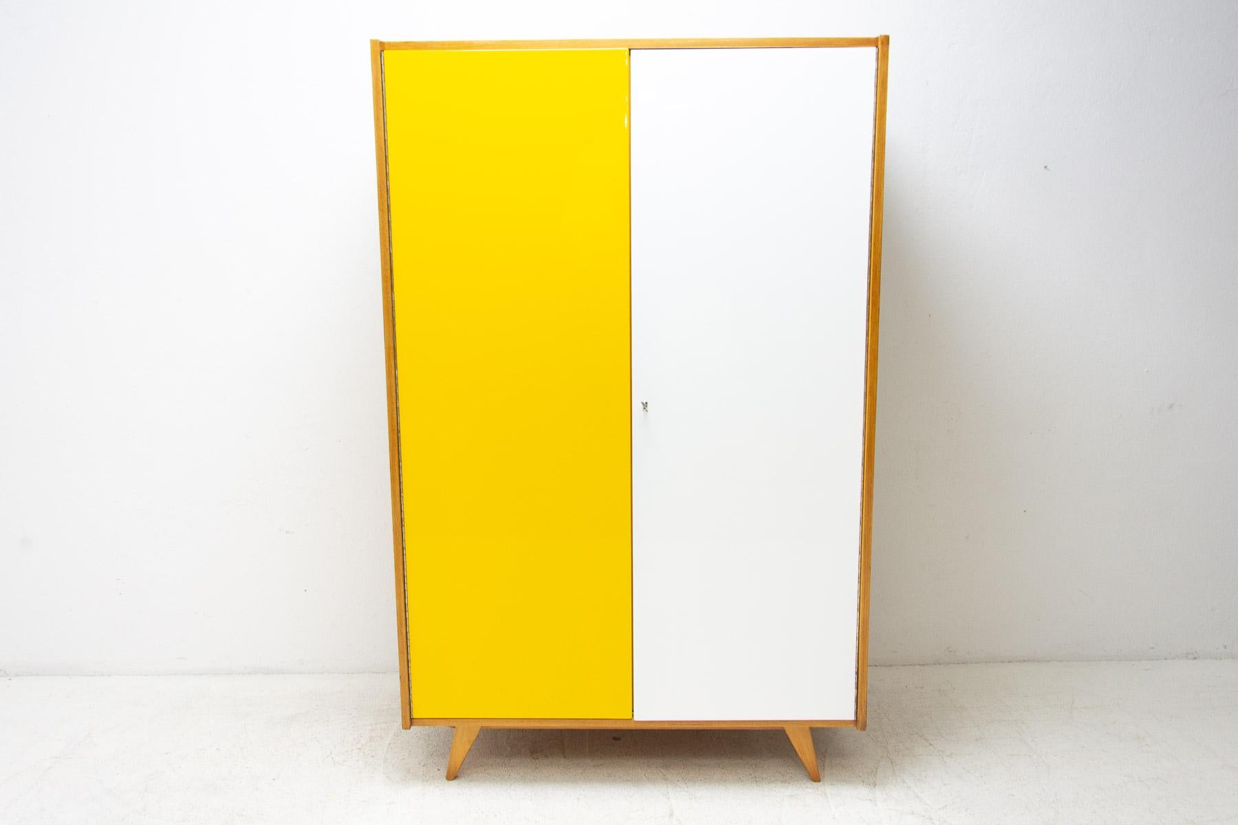 Upcycled Mid-Century Wardrobe U-450 by Jiří Jiroutek, 1960's, Czechoslovakia 8