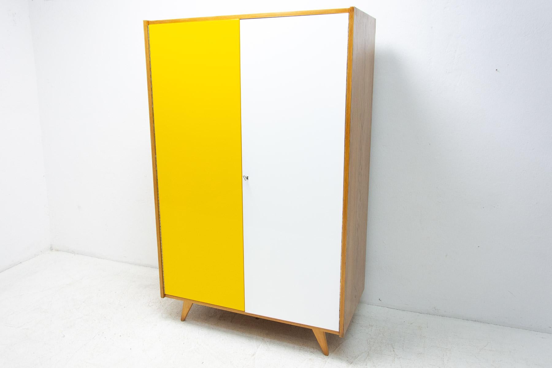 Upcycled Mid-Century Wardrobe U-450 by Jiří Jiroutek, 1960's, Czechoslovakia 9