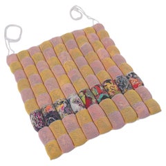 Upcycled Seat Cushion in Yellow