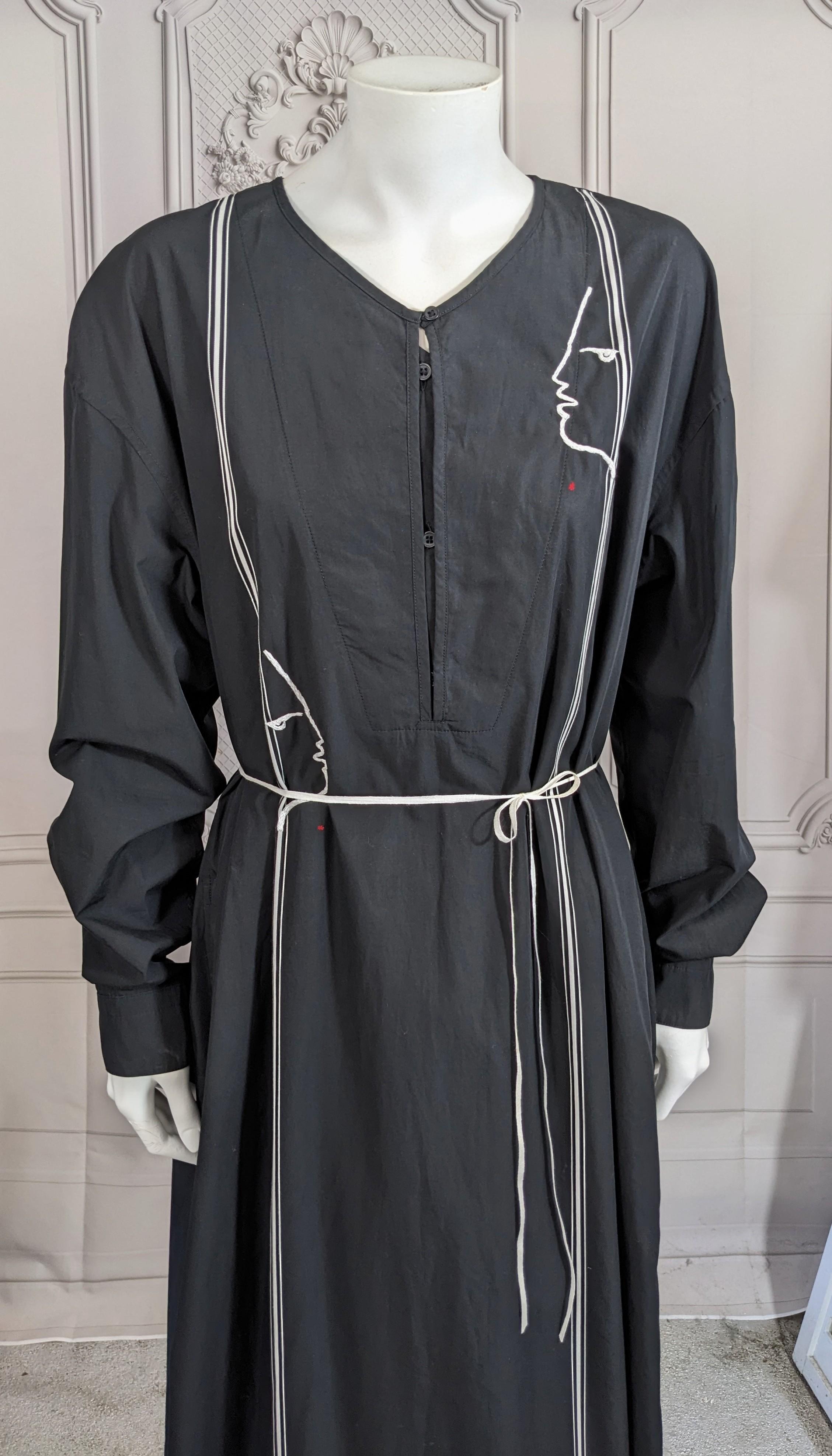 Upcycled Shirt Dress, Jean Cocteau, Studio VL For Sale 7