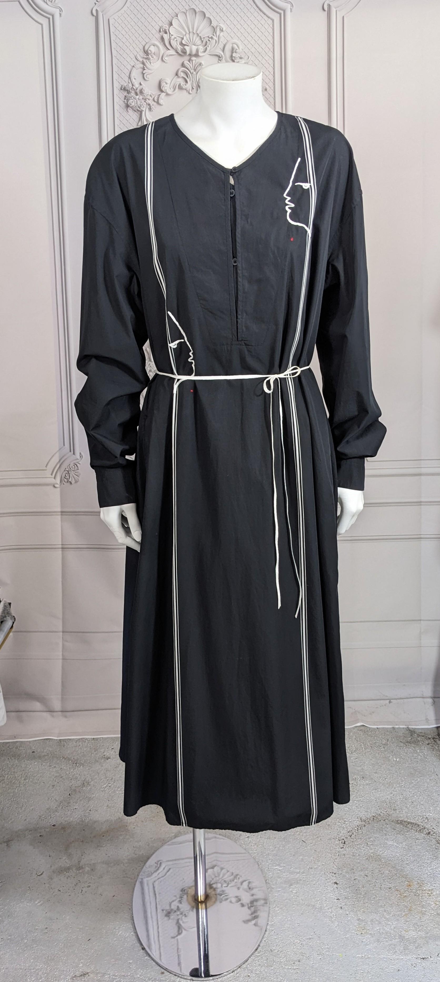 Upcycled Shirt Dress, Jean Cocteau, Studio VL For Sale 8