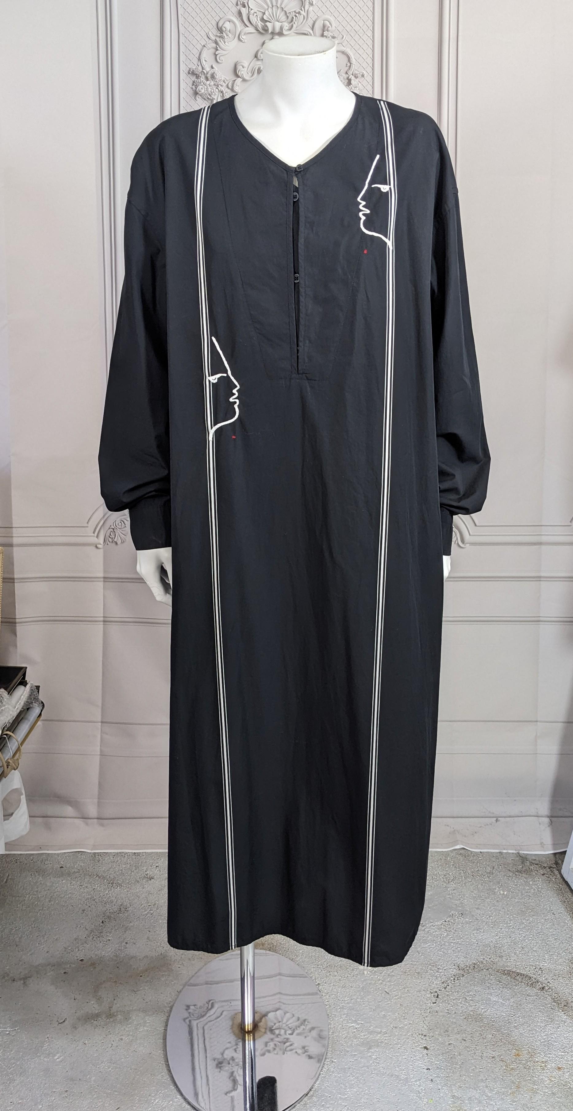 Upcycled Shirt Dress, Jean Cocteau, Studio VL For Sale 1