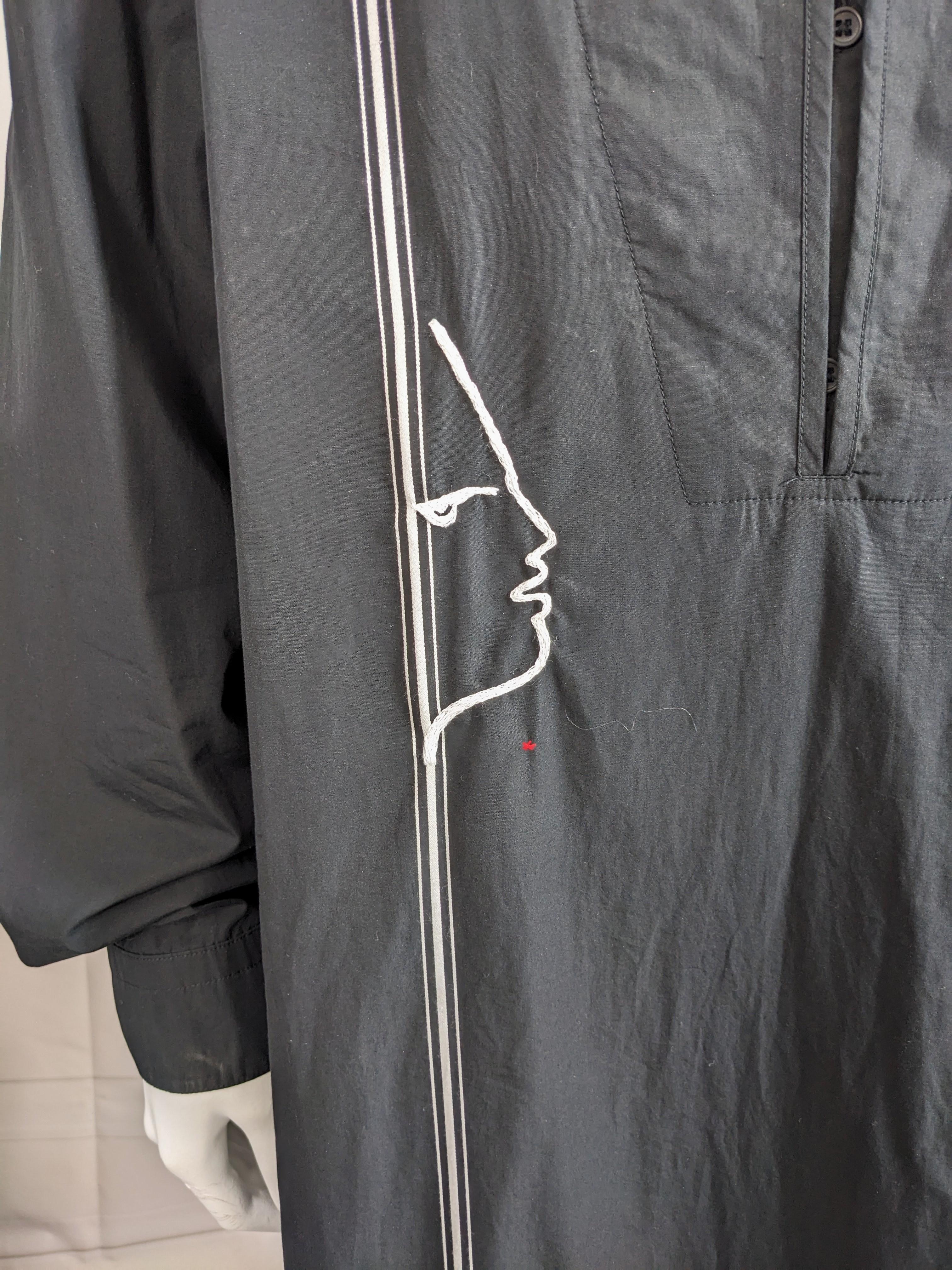 Upcycled Shirt Dress, Jean Cocteau, Studio VL For Sale 2