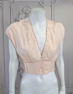 Upcycled Silk Crepe Art Deco Top, Studio VL