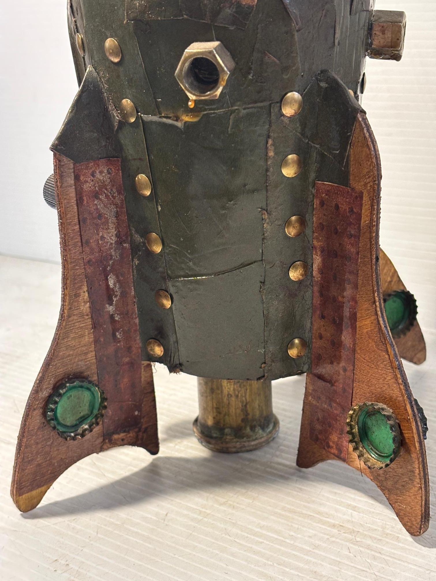American Upcycled Steampunk Spaceship by Chris Spollen For Sale