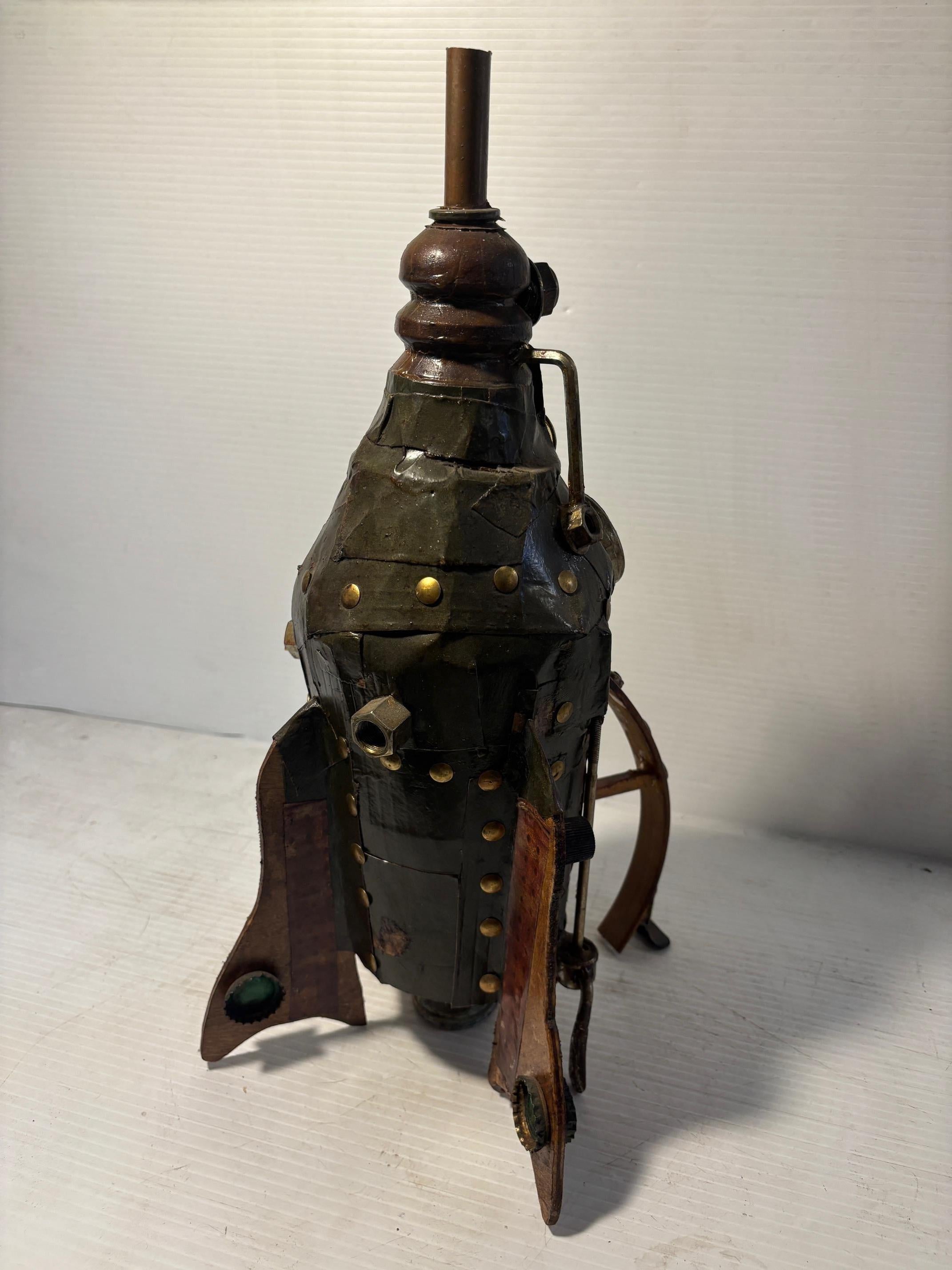 Upcycled Steampunk Spaceship by Chris Spollen In Good Condition For Sale In Brooklyn, NY