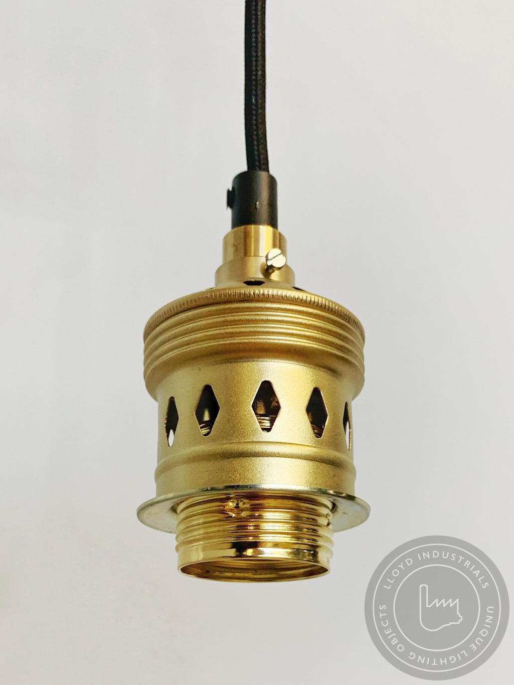 French Provincial Upcycled Vintage French Brass Lampholder Lamp Socket Lamp Fitting Lamp Bulb