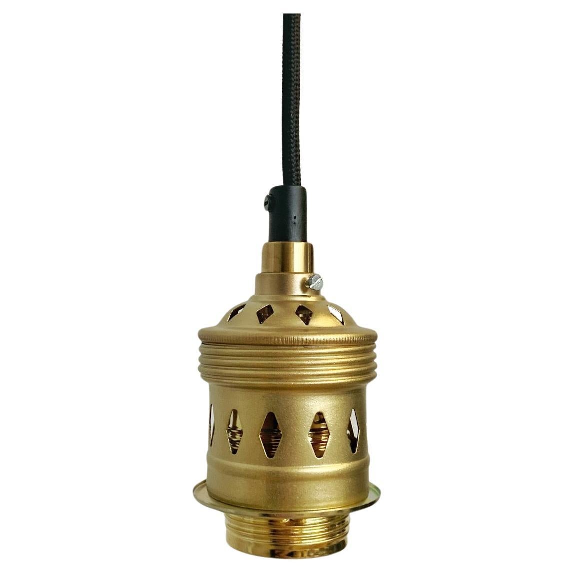 Upcycled Vintage French Brass Lampholder Lamp Socket Lamp Fitting Lamp Bulb