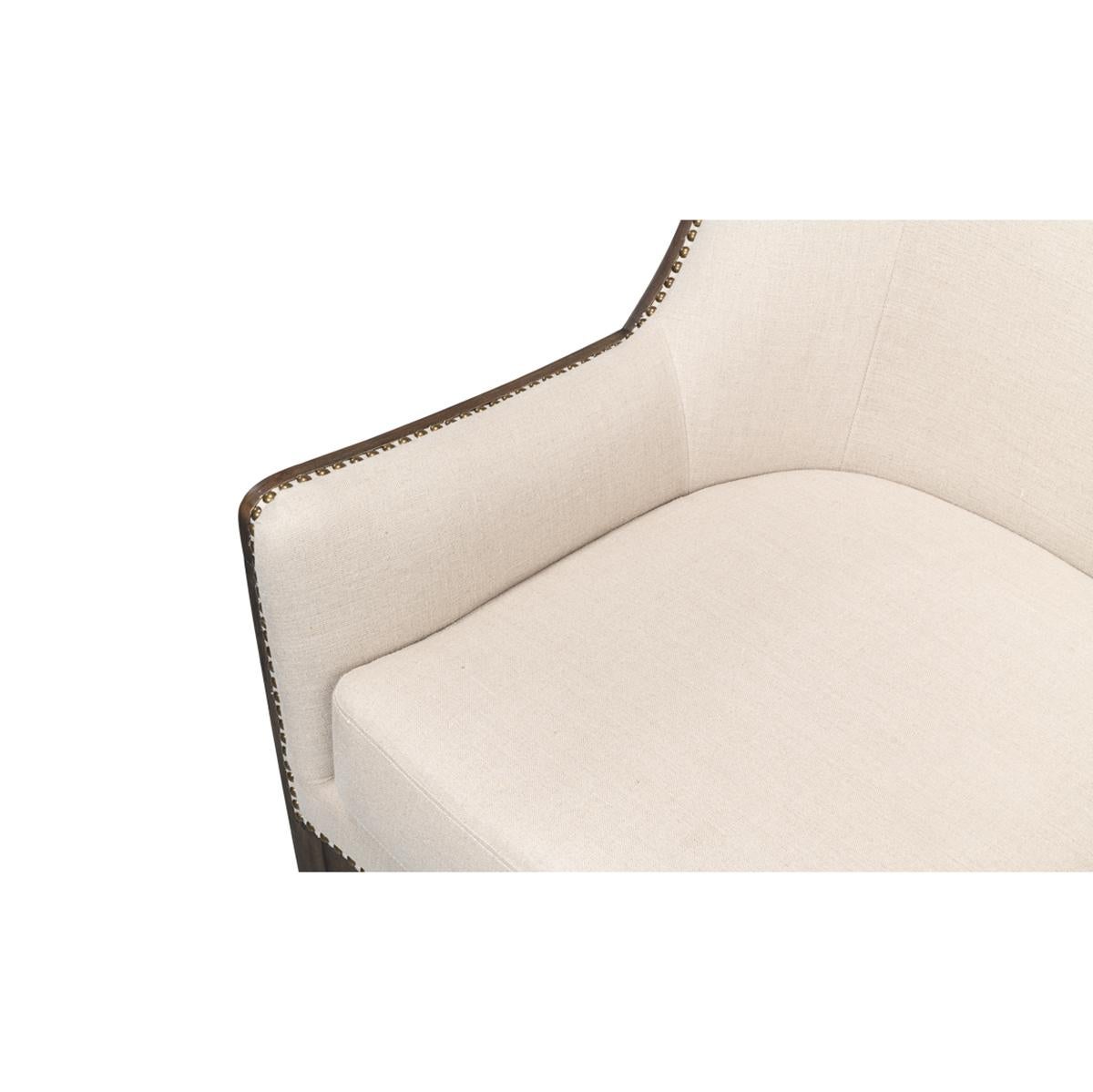 Contemporary Updated Modern Classic Wingchair For Sale
