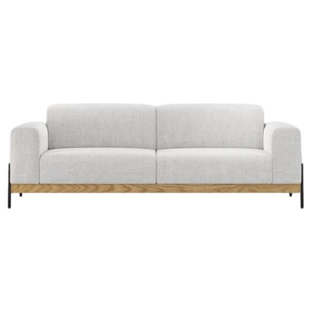 This elegantly designed sofa combines aesthetic appeal with memory foam comfort, making it a perfect fit for various settings like living rooms and elegant lobbies. It features a simple yet striking detail that beautifully merges the sleekness of