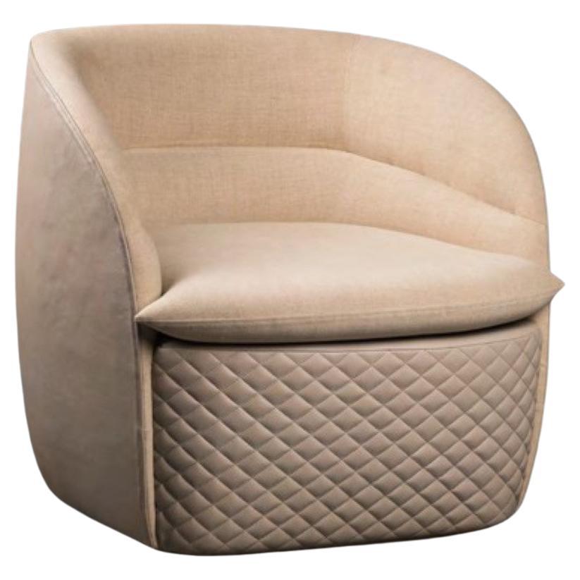 Upholstered Annis Armchair by Madheke For Sale