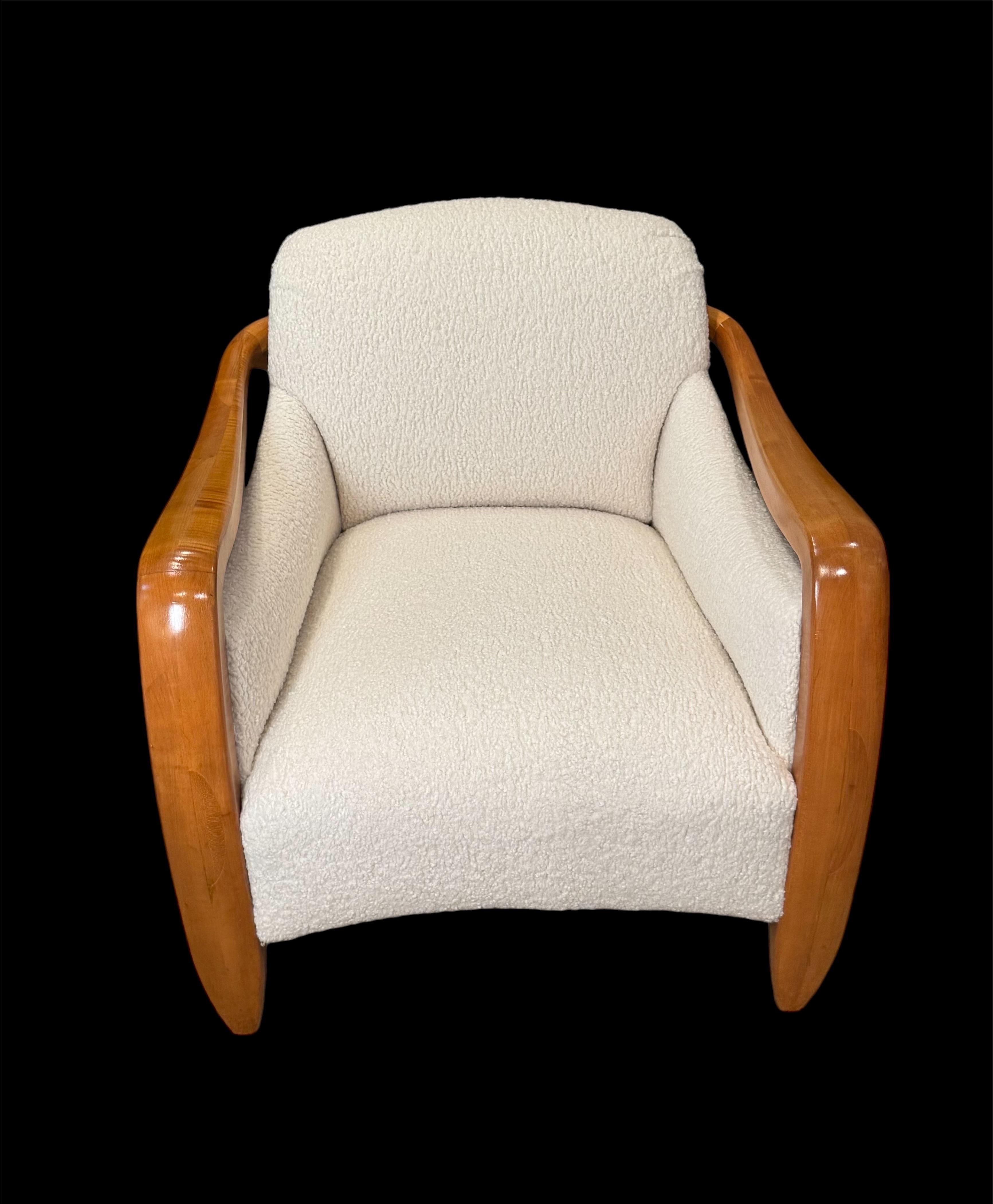 Mid-Century Modern Fauteuil rembourré Boucle en vente
