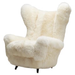 Fauteuil tapissé en Off-White, Europe 20e siècle