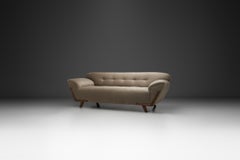 Upholstered Art Deco Three-Seater Sofa, The Netherlands ca 1920s