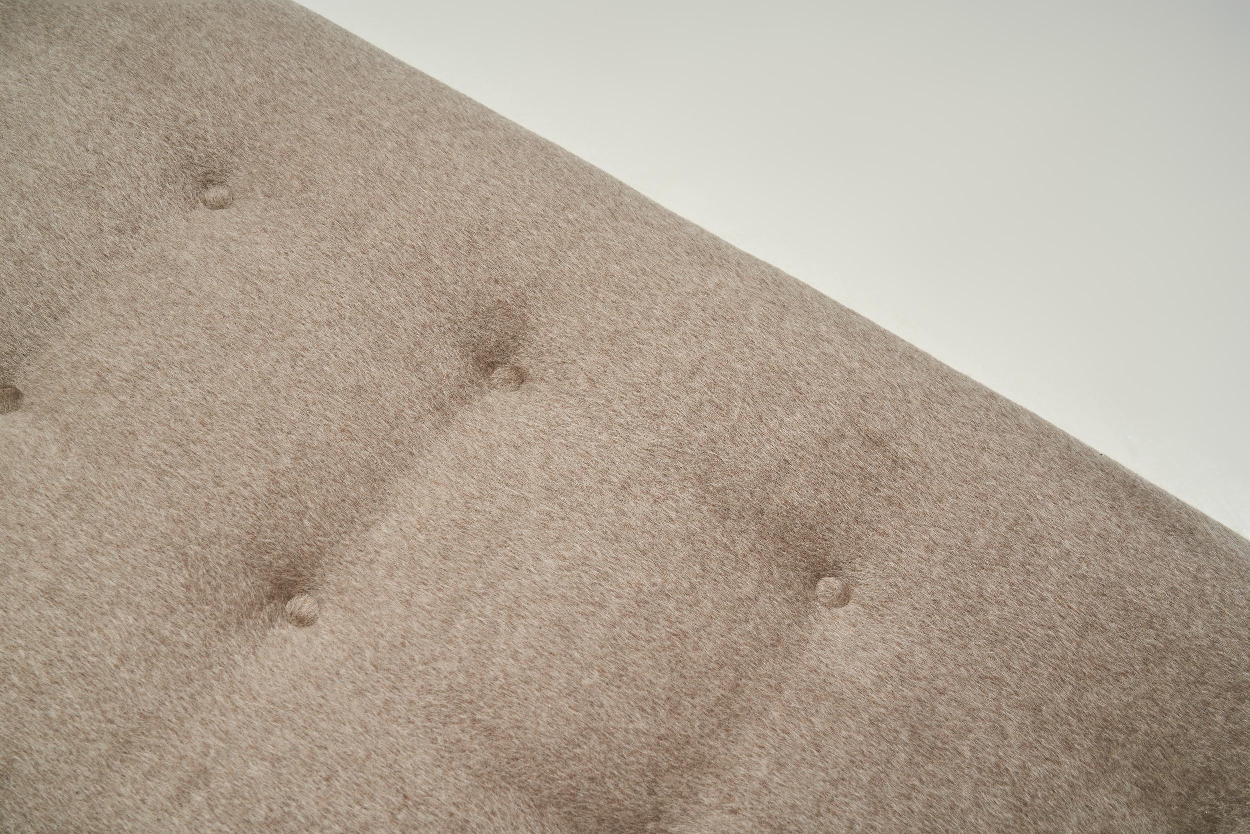 Upholstered Art Deco Three-Seater Sofa, The Netherlands ca 1920s For Sale 3