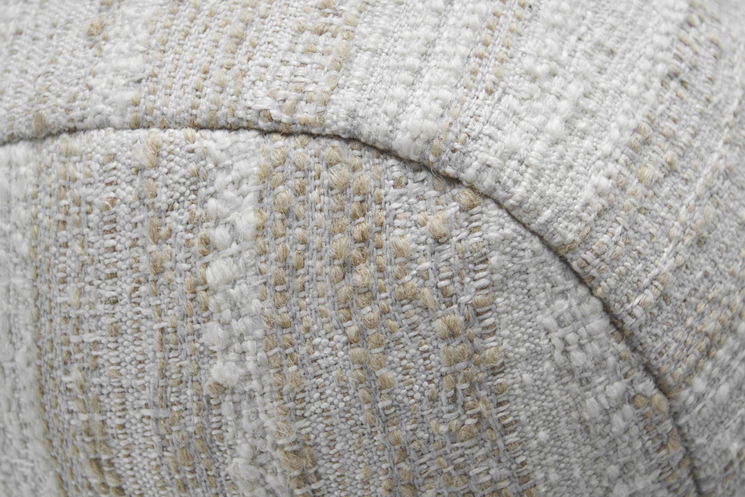 Contemporary Upholstered Ball-Shaped Accent Pillows in Fabric of Choice