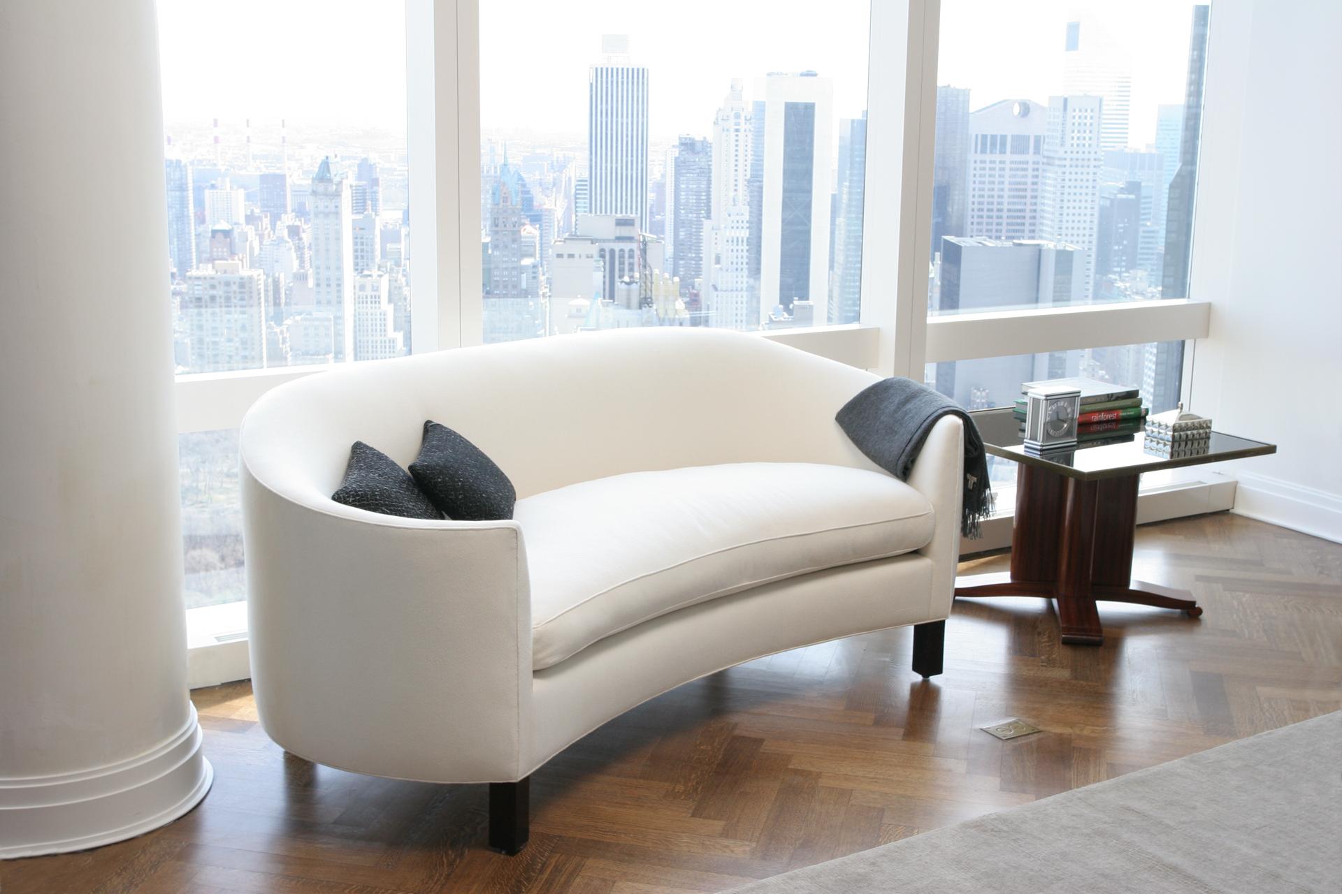 Bean Upholstered Sofa in Wool, Vica designed by Annabelle Selldorf In New Condition In New York, NY