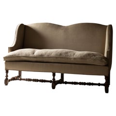Upholstered Belgian Os De Mouton Sofa