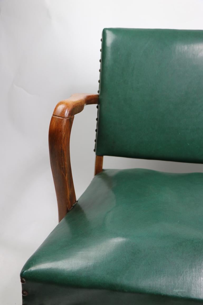 20th Century Upholstered Bench Attributed to Gunlocke