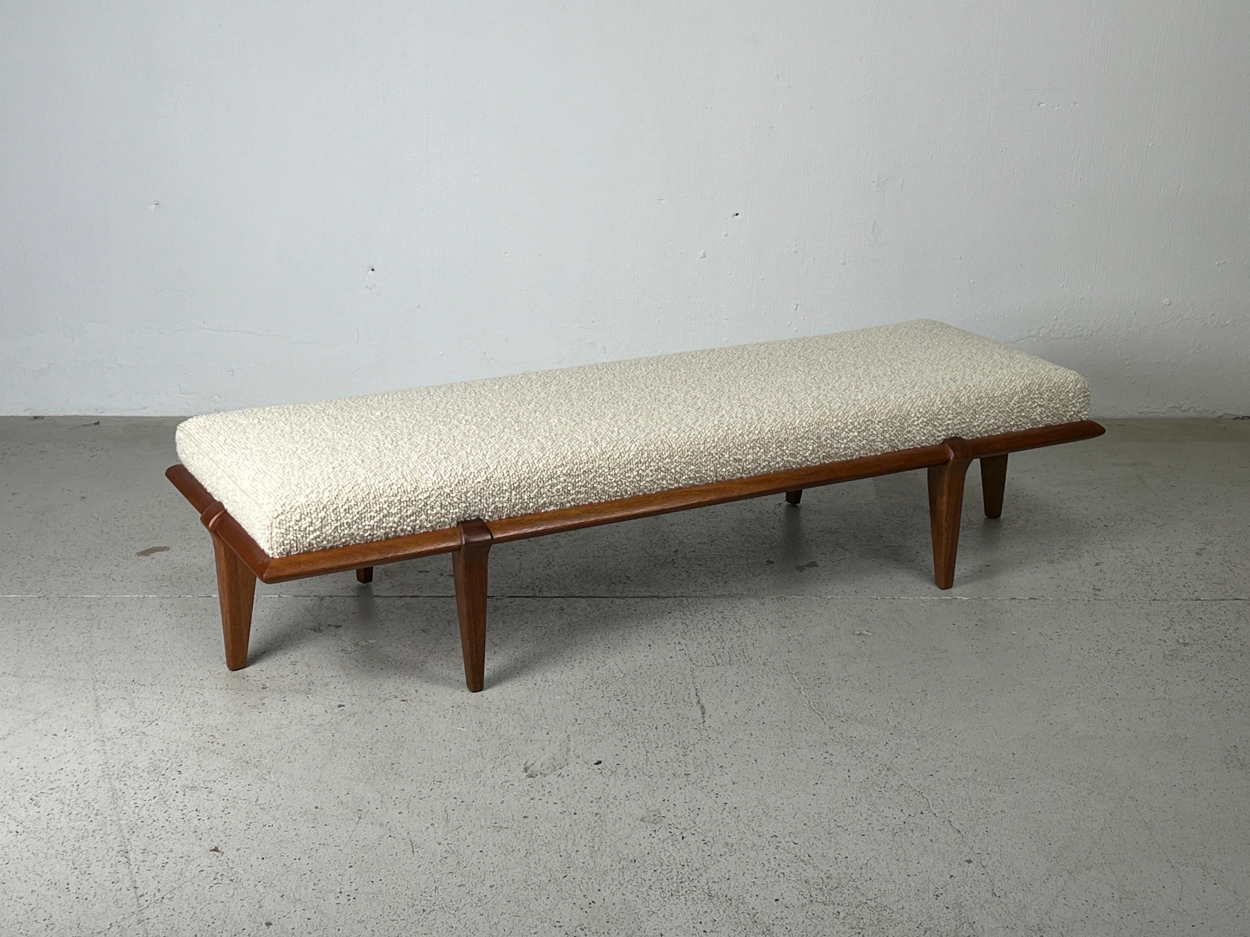 Upholstered Bench by John Keal for Brown Saltman 5