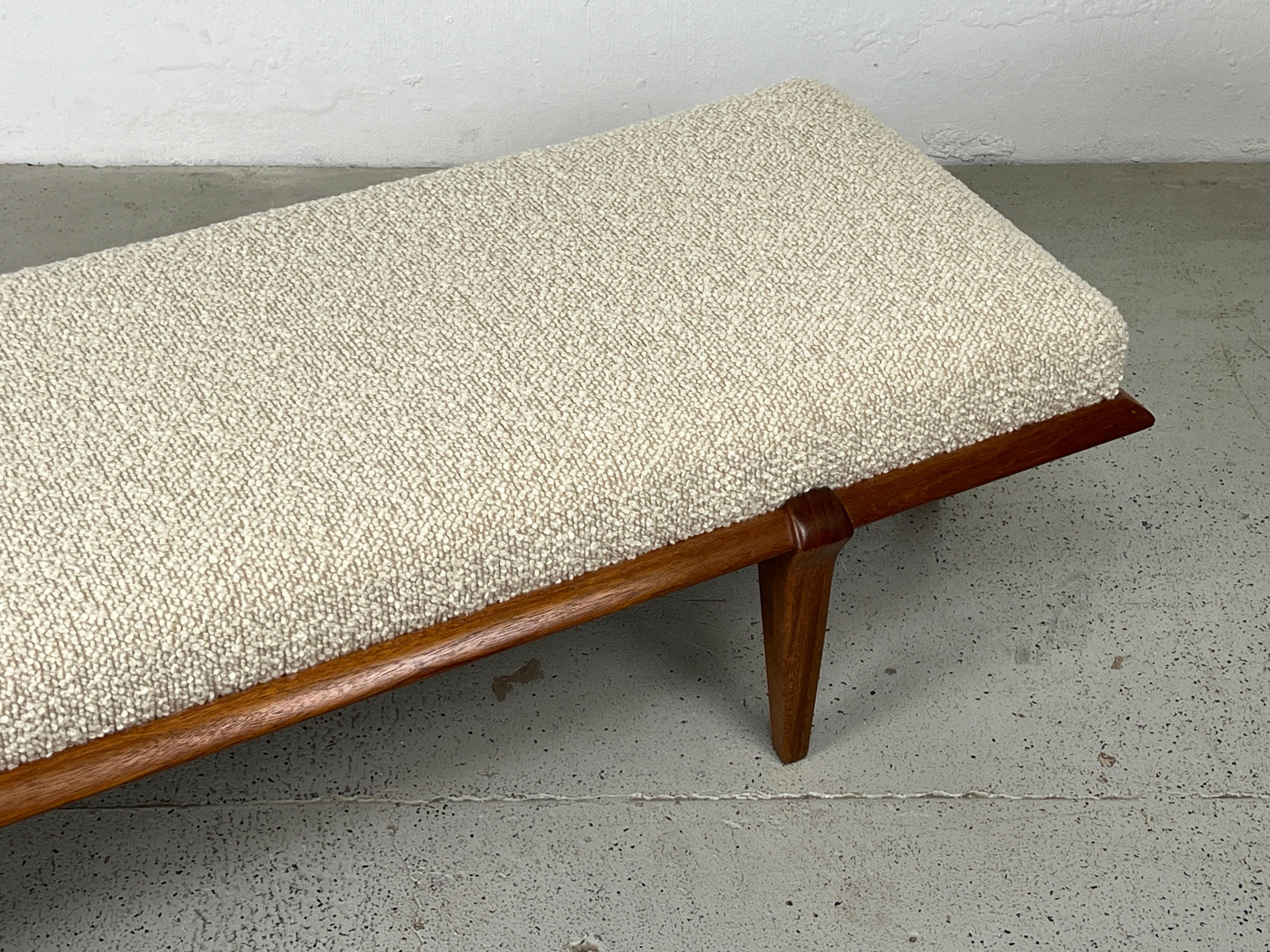 Upholstered Bench by John Keal for Brown Saltman 9