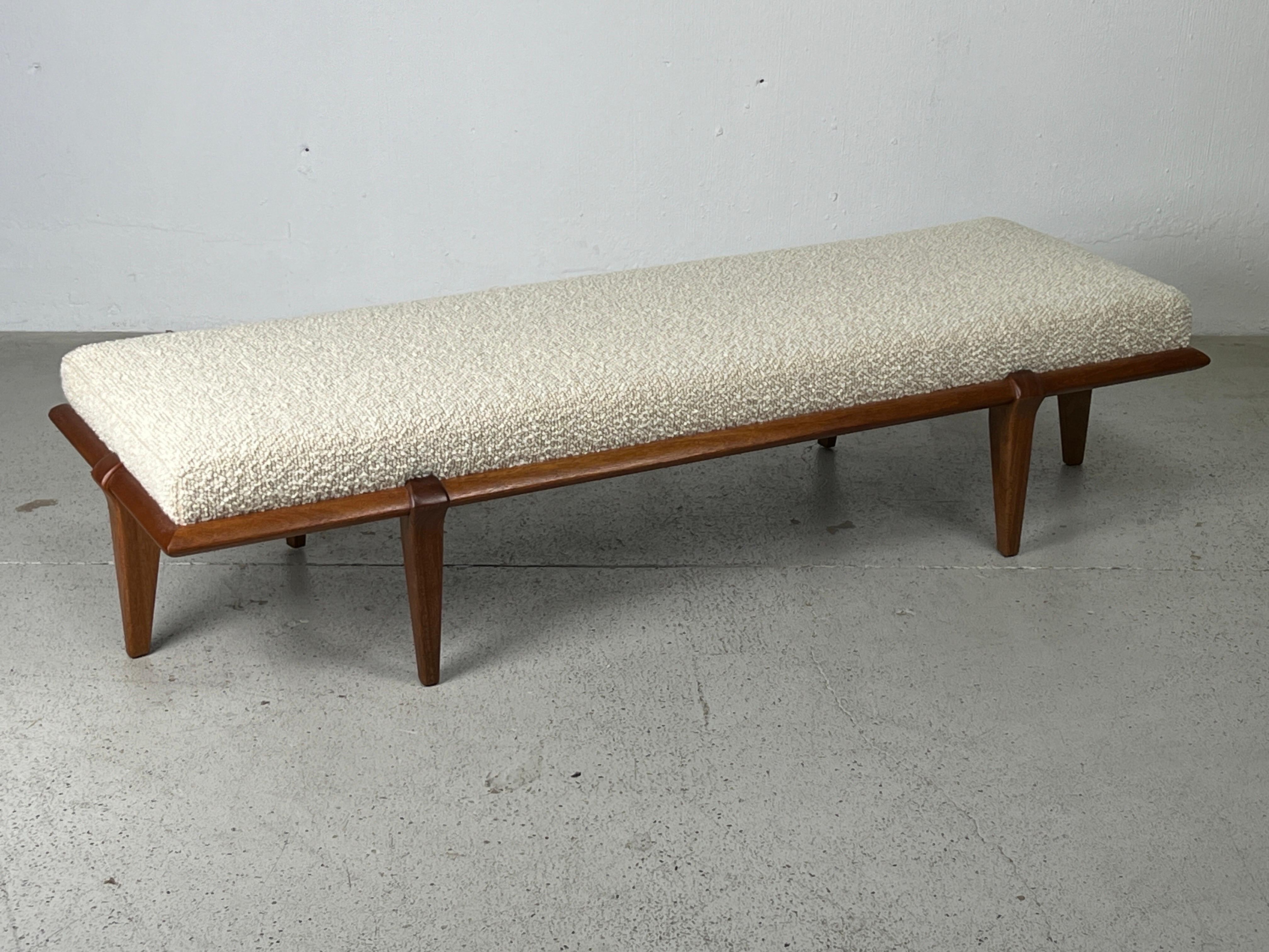 Upholstered Bench by John Keal for Brown Saltman 1
