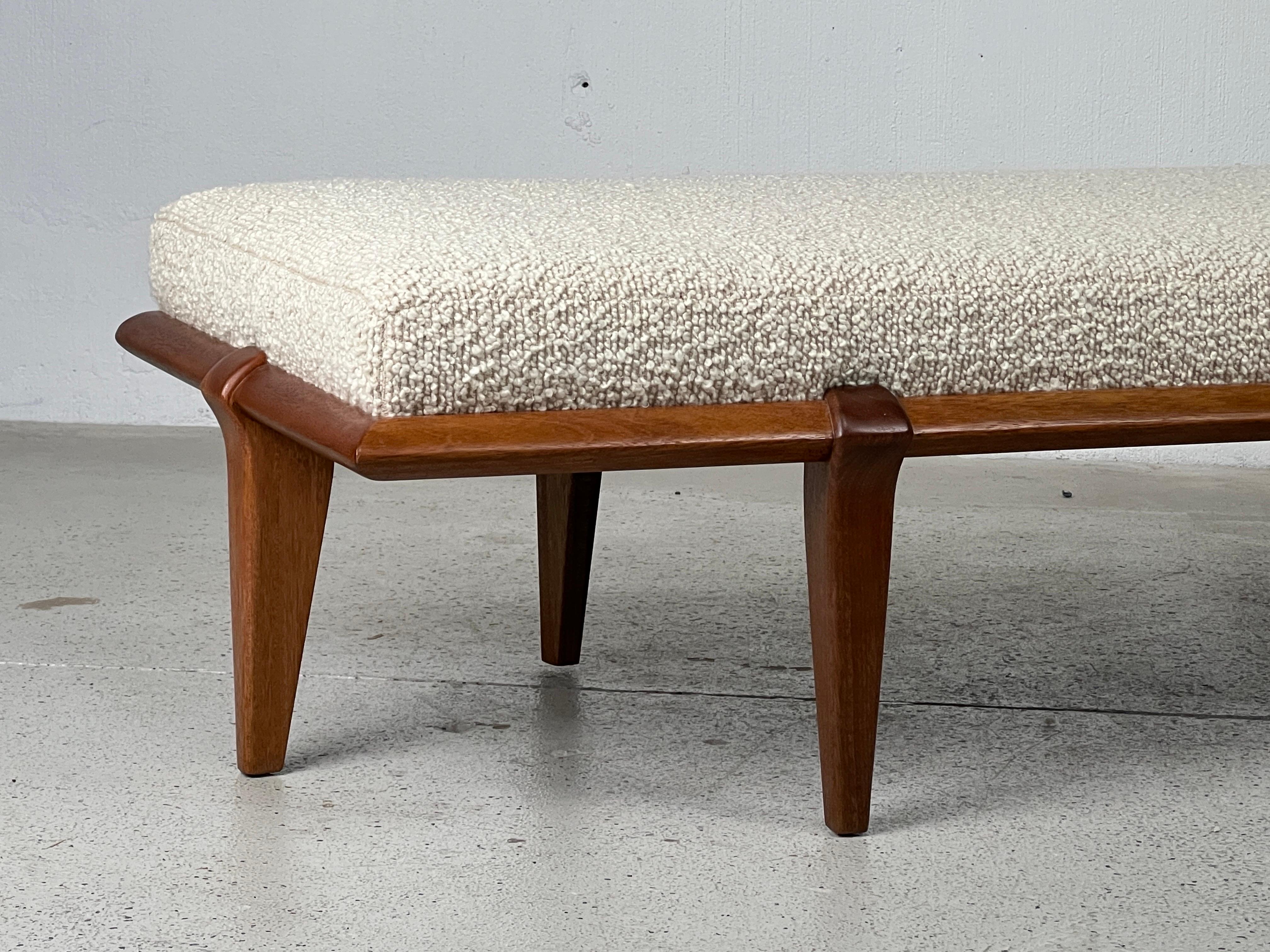 Upholstered Bench by John Keal for Brown Saltman 3