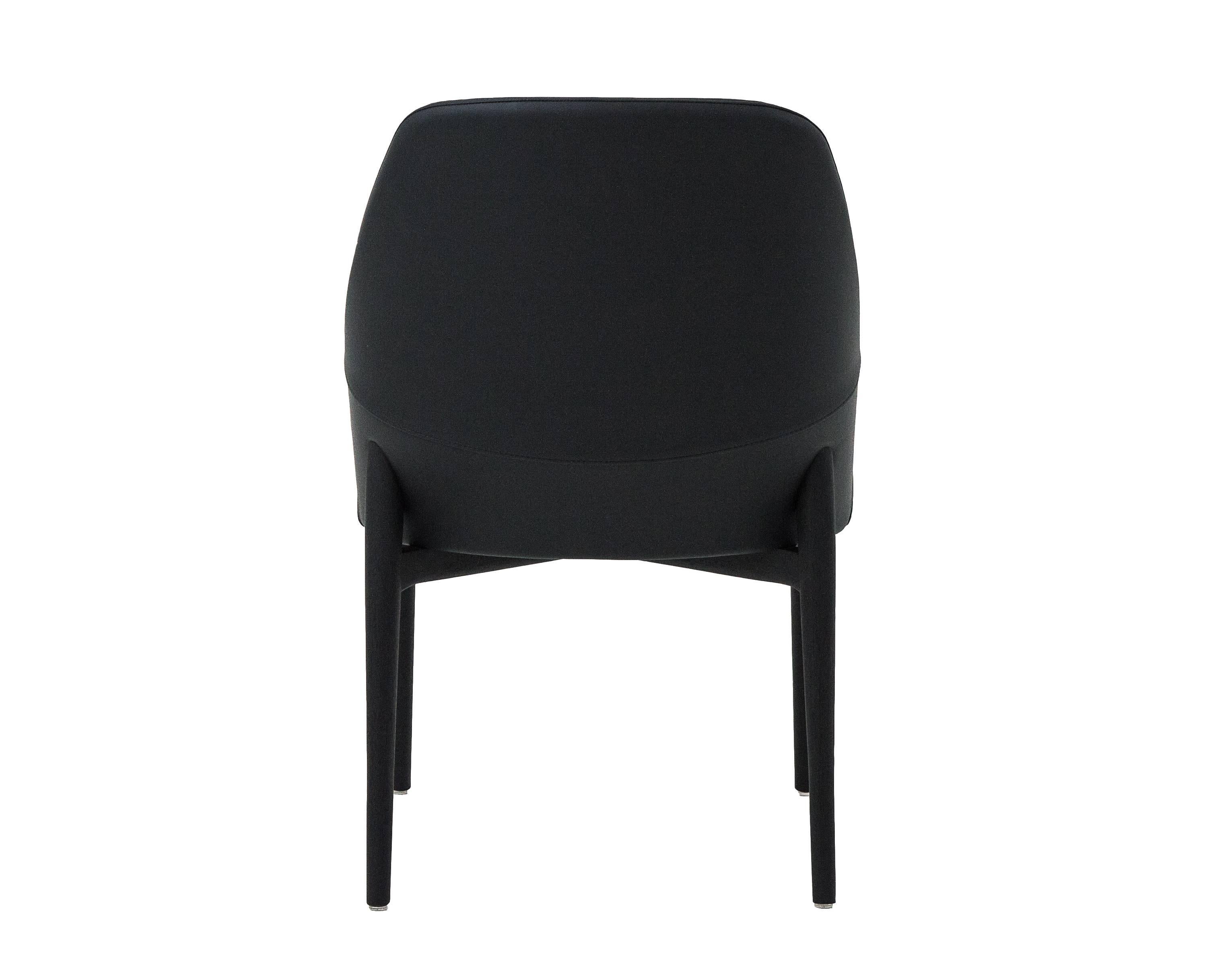 Upholstered Black or Gray Fabric, Dining Chair Dandara For Sale 3