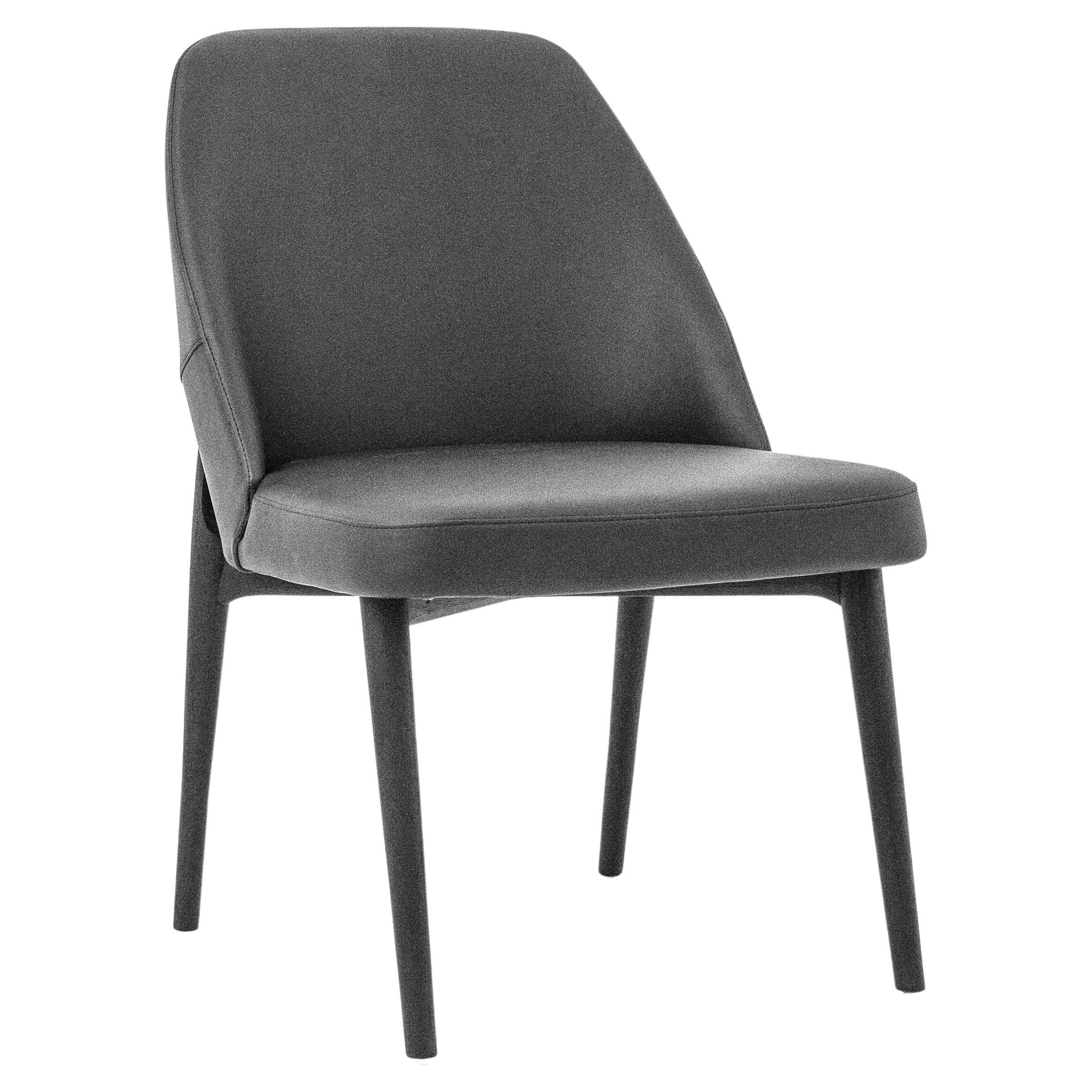 Upholstered Black or Gray Fabric, Dining Chair Dandara For Sale