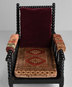 Upholstered Bobbin Armchair