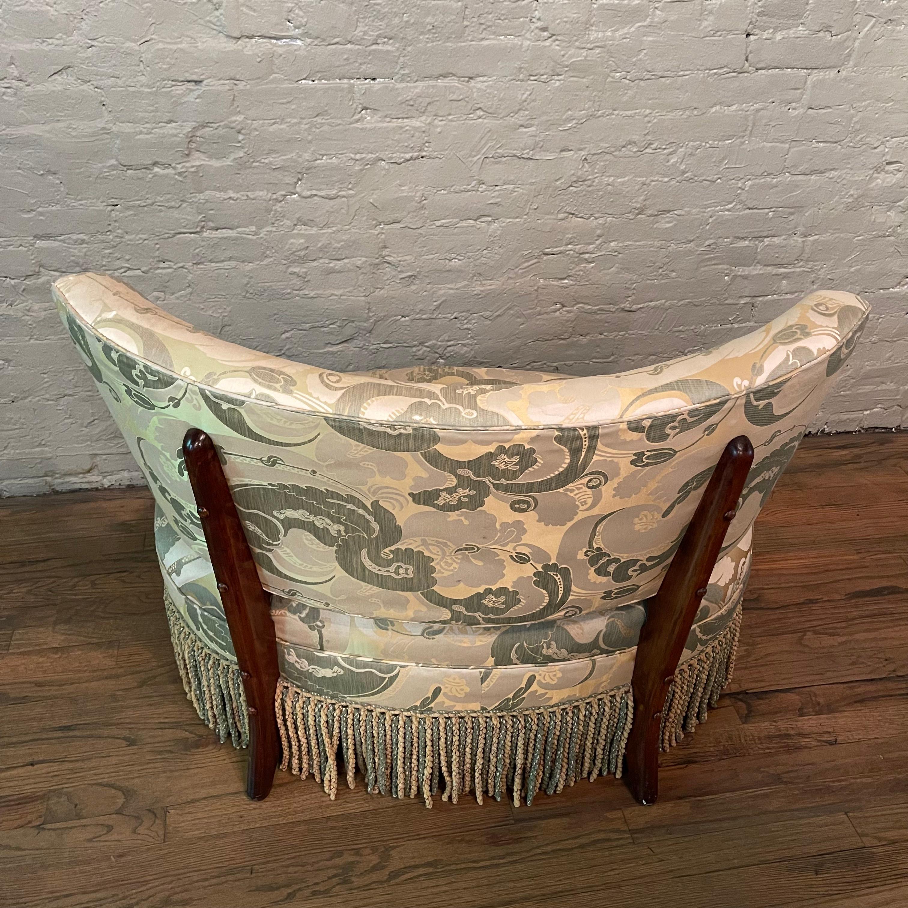 Upholstered Boudoir Accent Slipper Chair By Kroehler 3