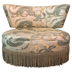 Upholstered Boudoir Accent Slipper Chair By Kroehler