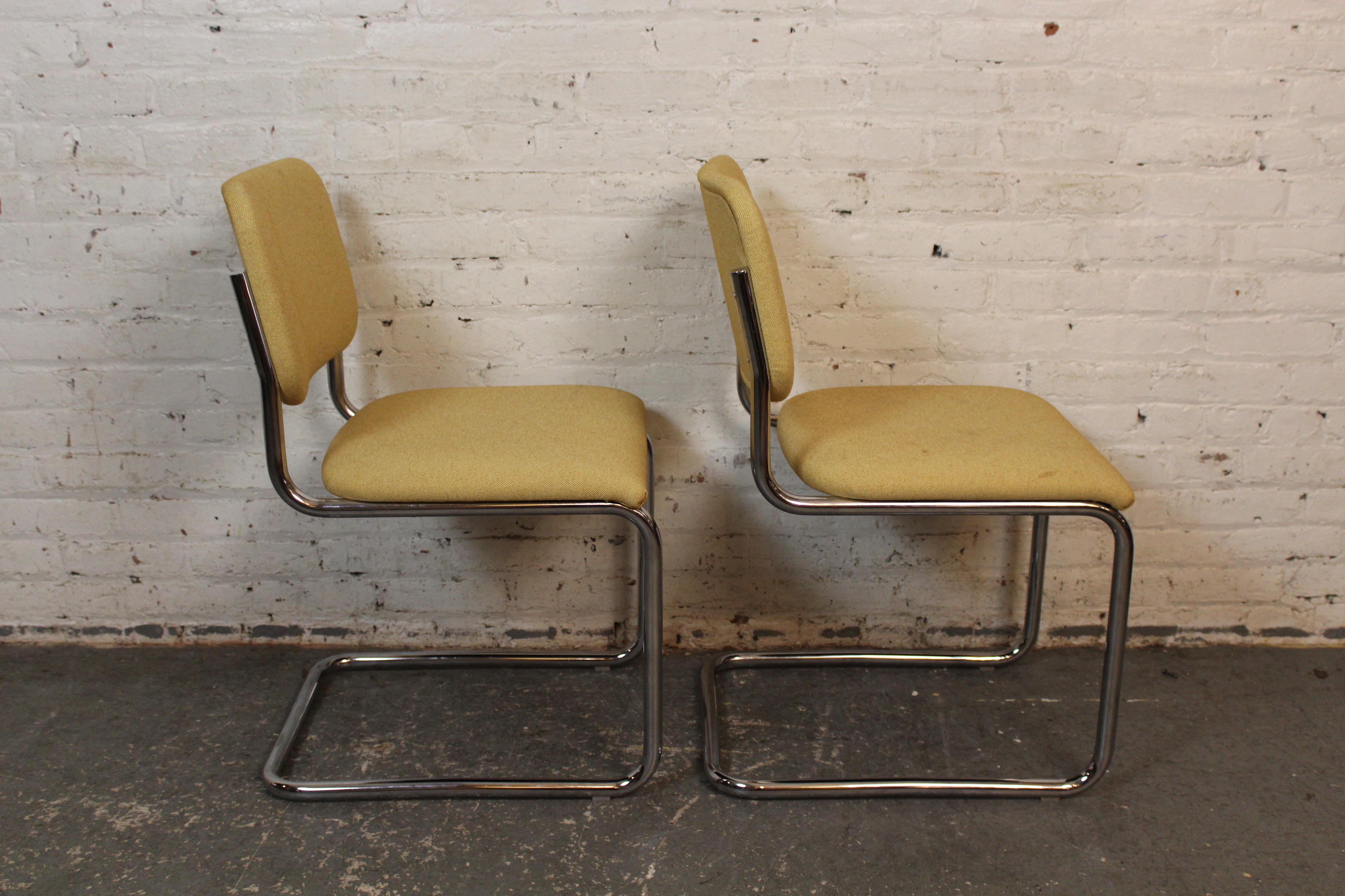 Sillas Cesca tapizadas de Marcel Breuer para Knoll Studio Bauhaus en venta