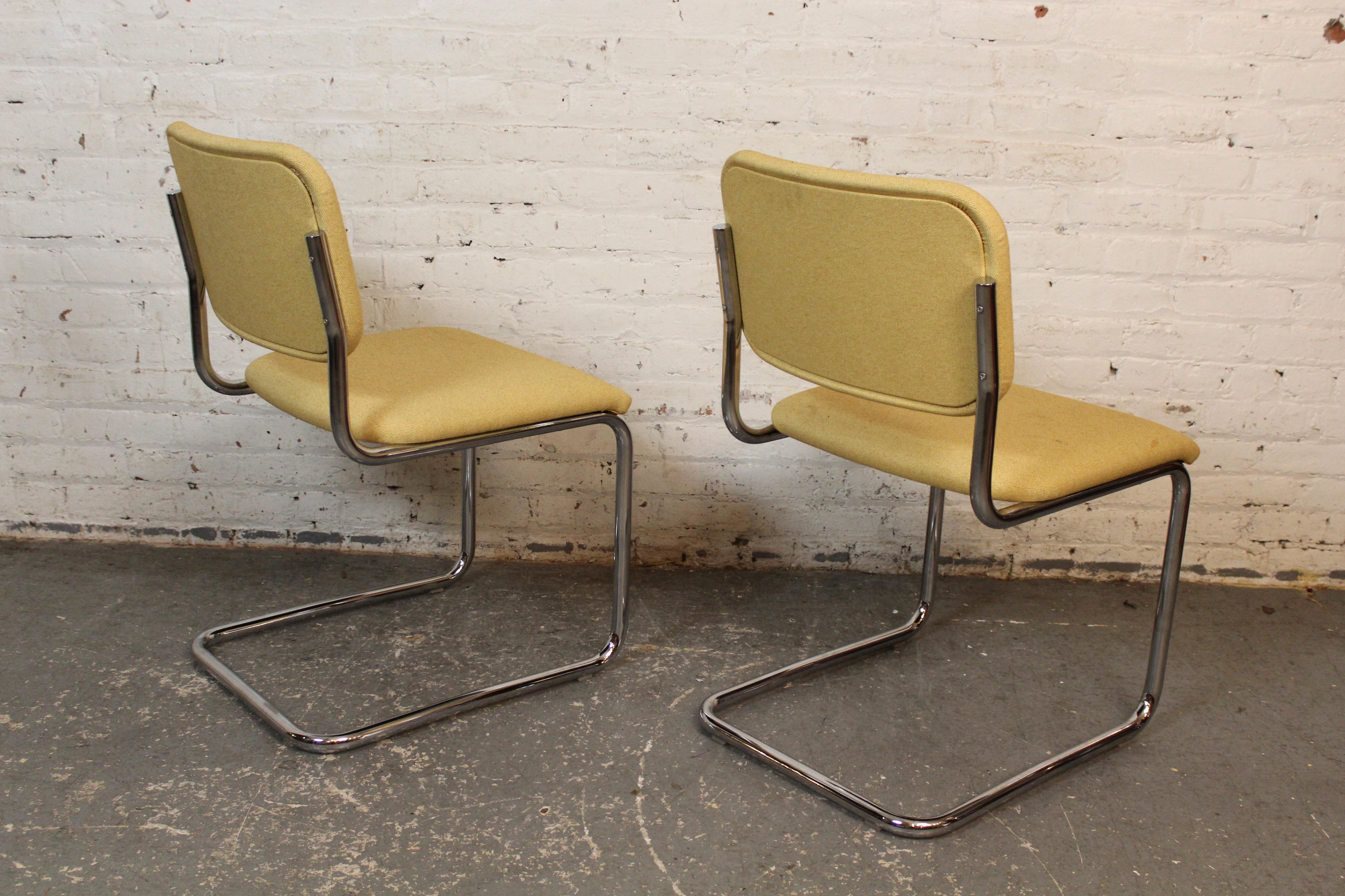 Sillas Cesca tapizadas de Marcel Breuer para Knoll Studio Estadounidense en venta
