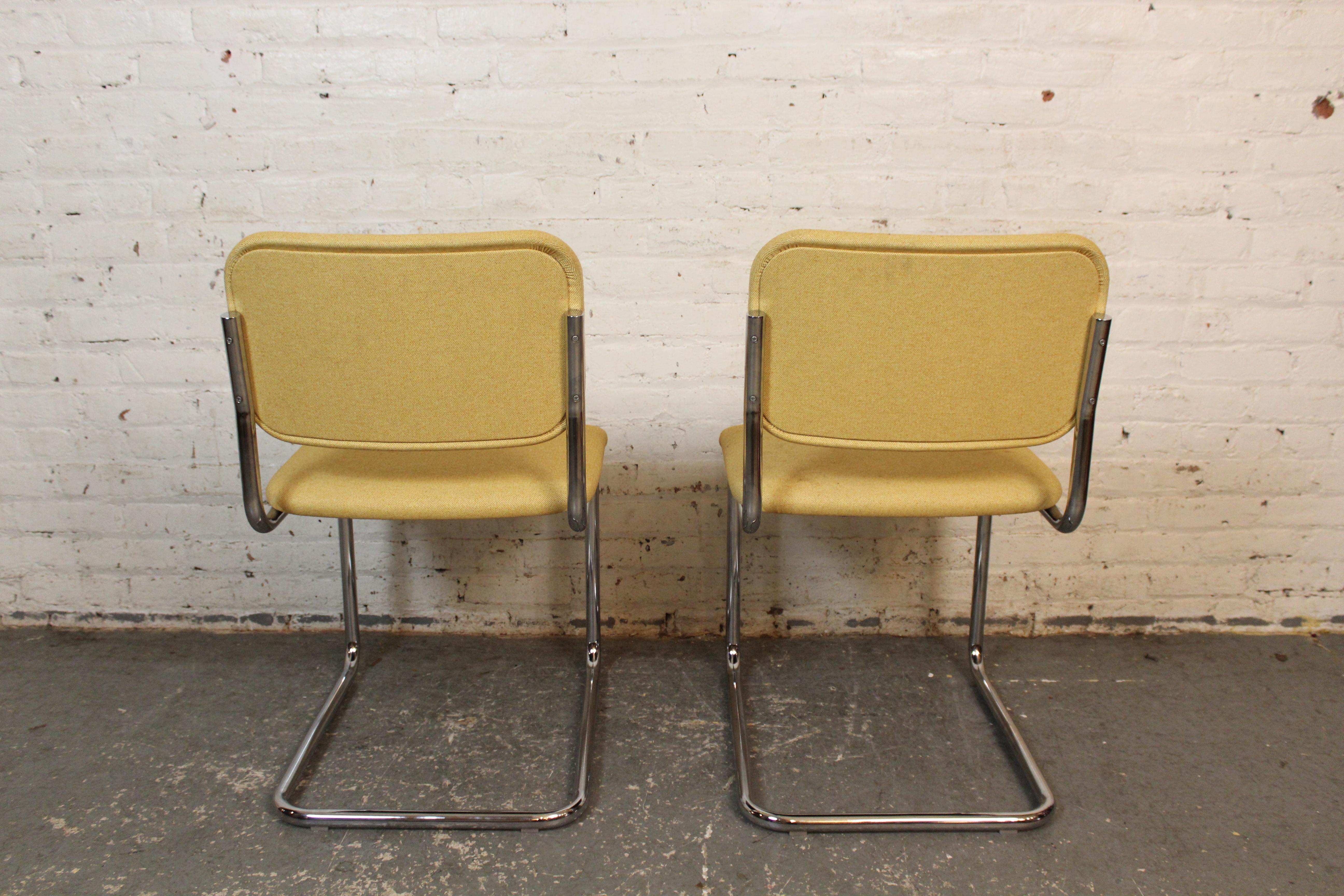 Sillas Cesca tapizadas de Marcel Breuer para Knoll Studio en Bueno estado para la venta en Brooklyn, NY