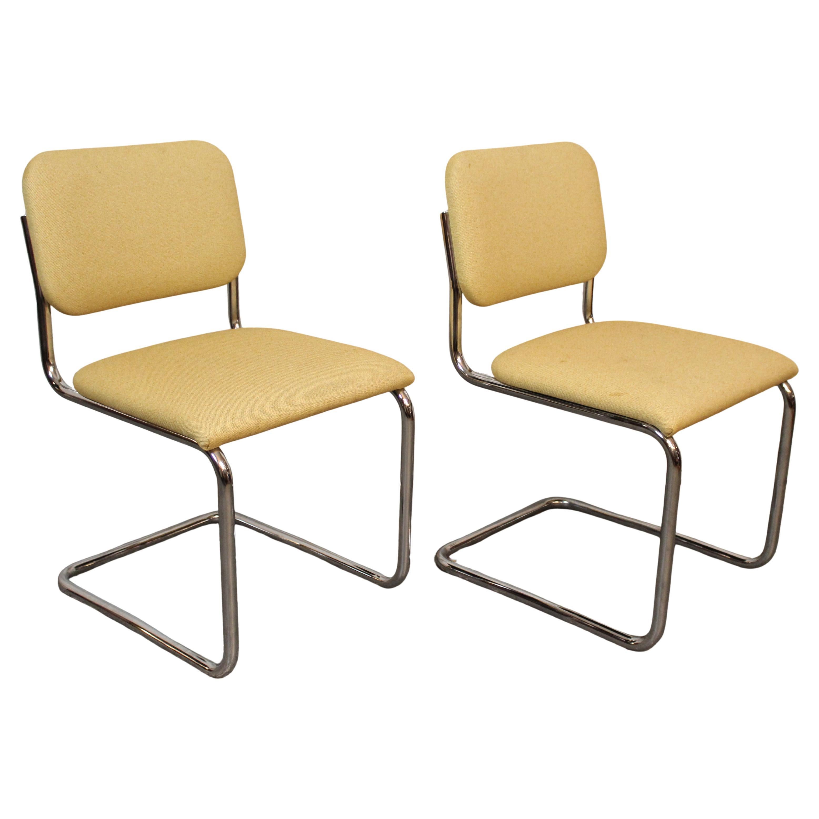 Sillas Cesca tapizadas de Marcel Breuer para Knoll Studio en venta