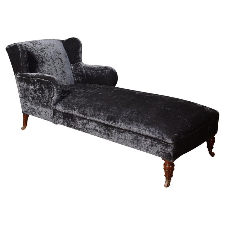 Upholstered Chaise Lounge For Sale at 1stDibs