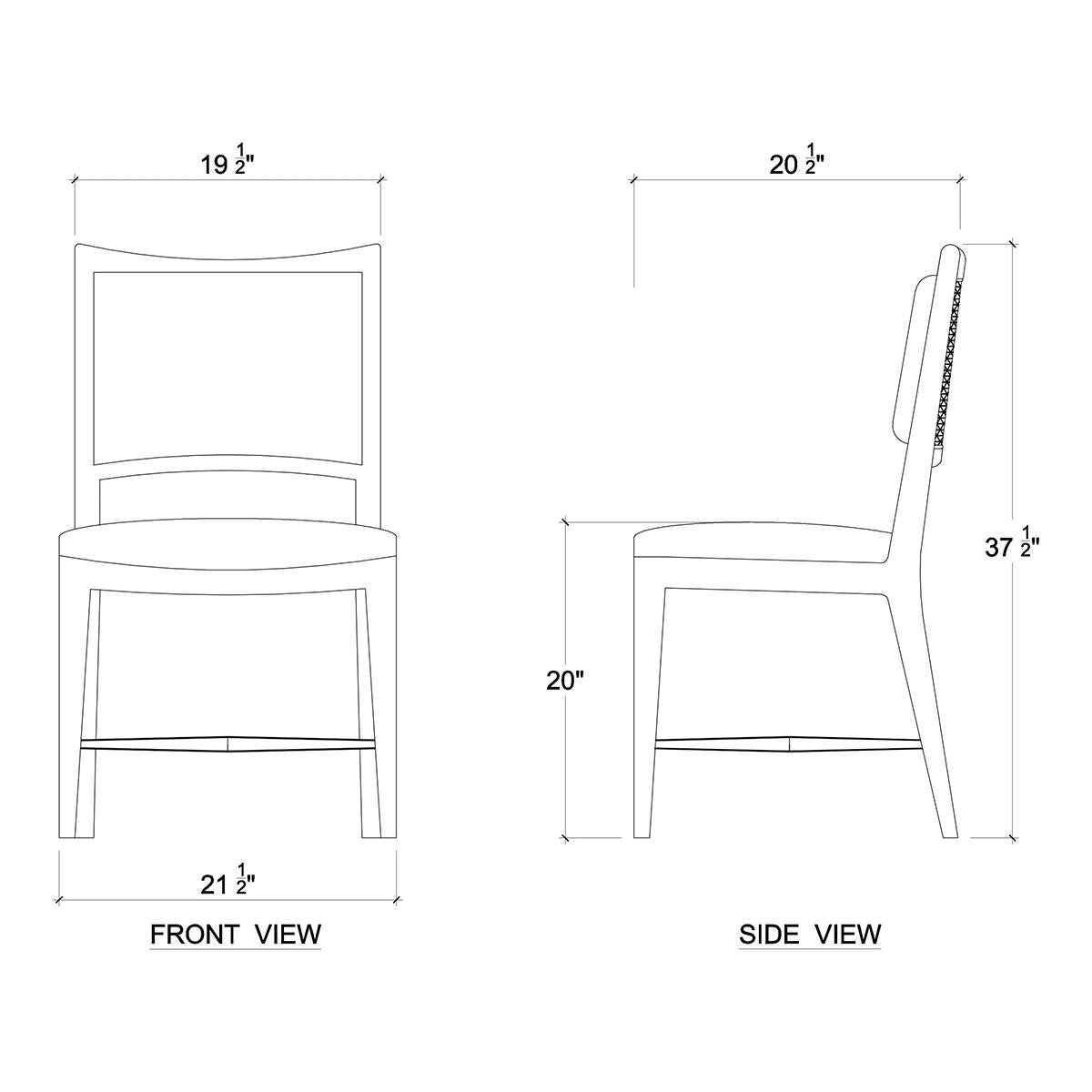 Sedie da pranzo classiche imbottite (set di 2) in vendita 3