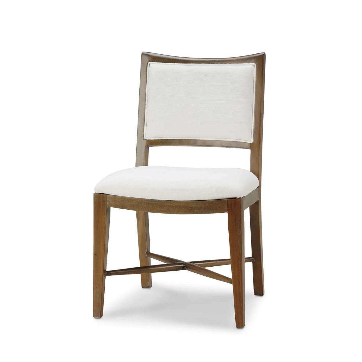 Sedie da pranzo classiche imbottite (set di 2) in vendita 2